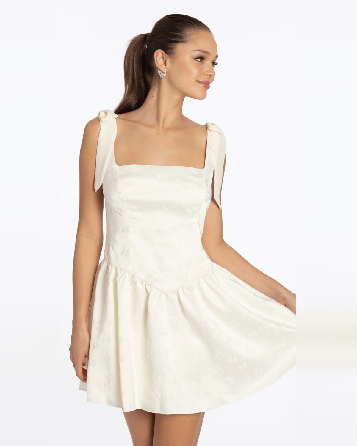 spaghetti strap a-line maxi homecoming dress - image 3