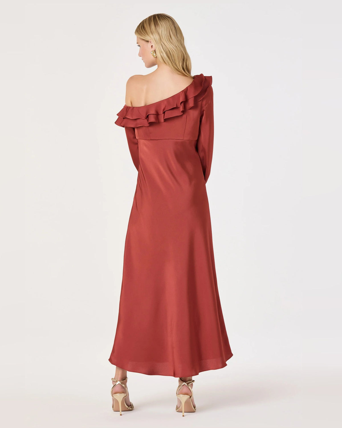 off-shoulder a-line maxi formal dress - image 4