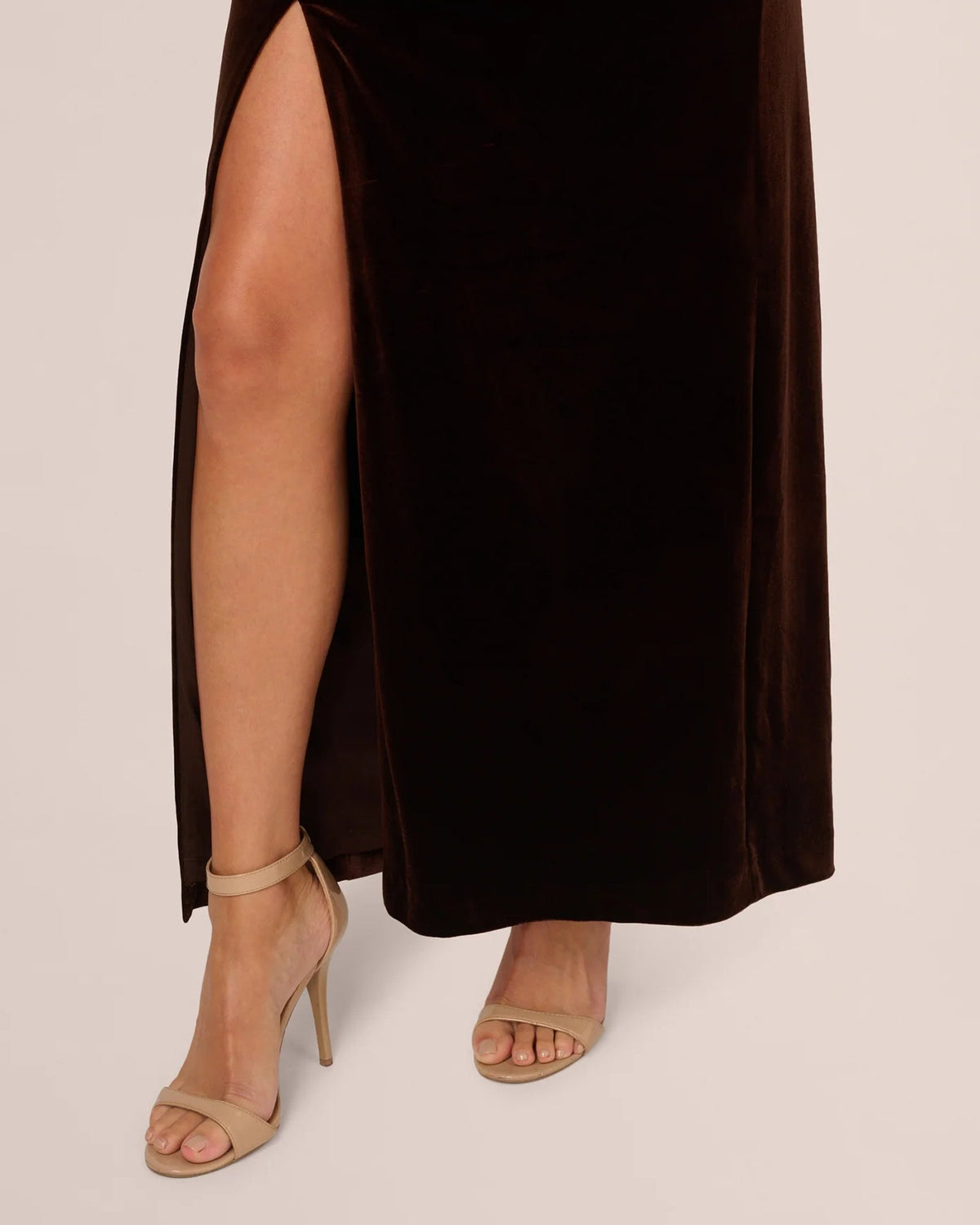 one shoulder column floor-length mother of the bride dress - image 4