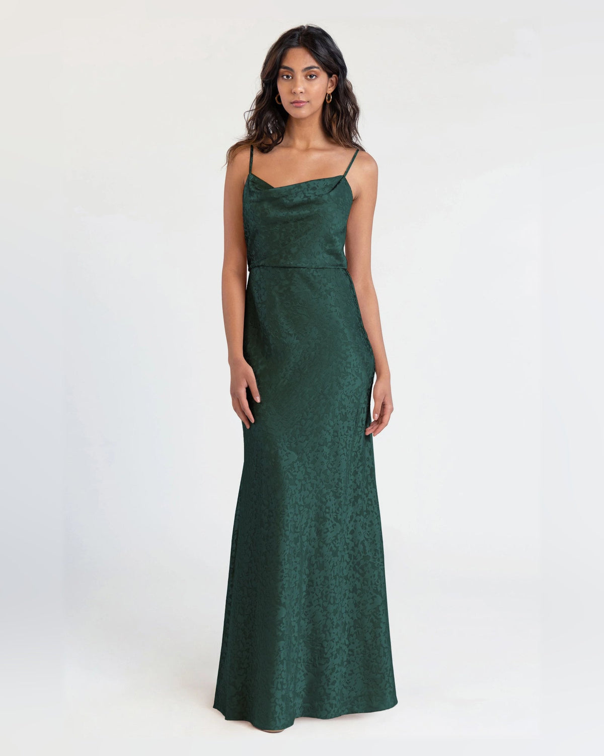 cowl neck a-line floor-length formal dress - image 4