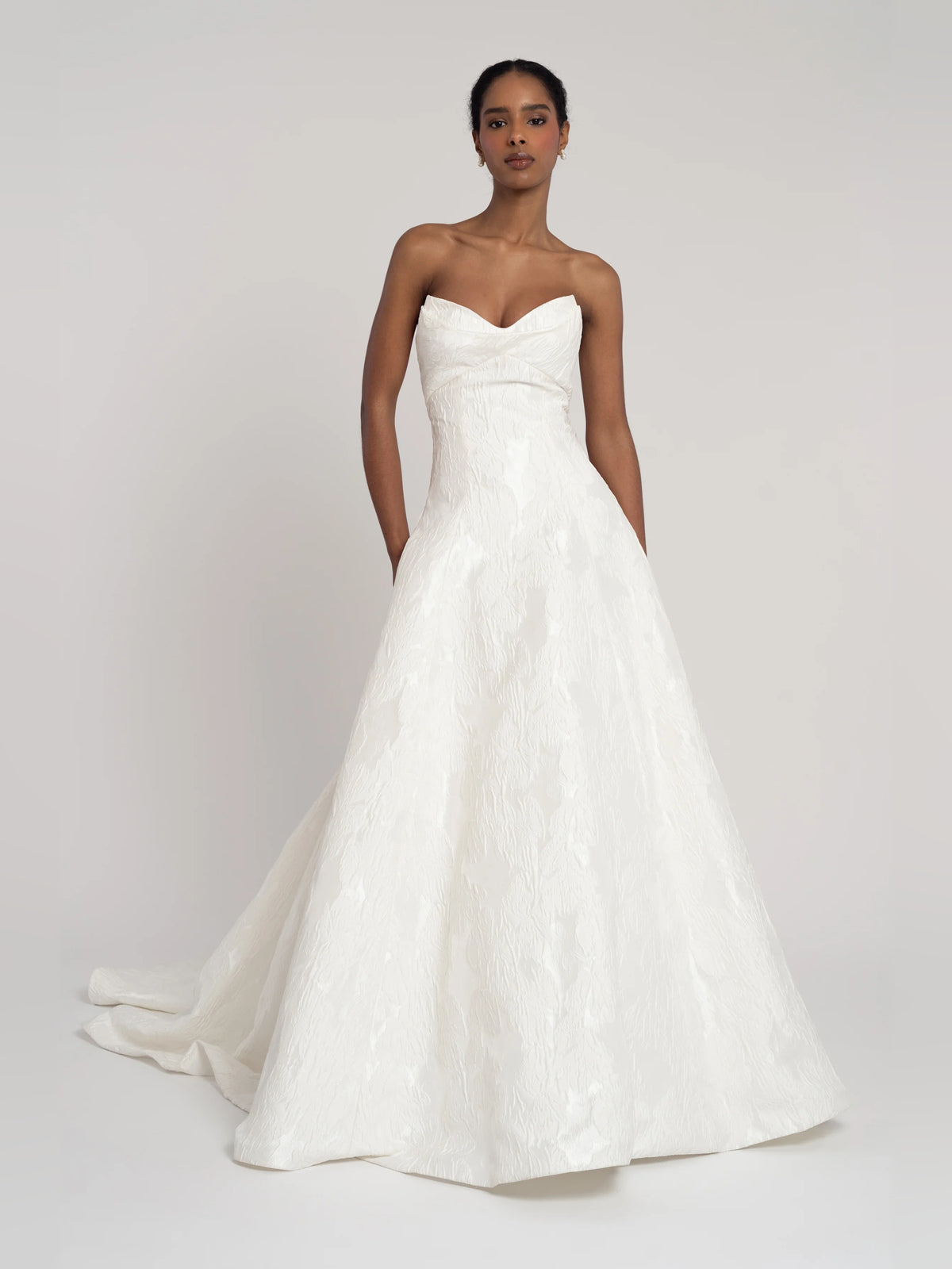 off shoulder a-line floor-length formal dress - image 4