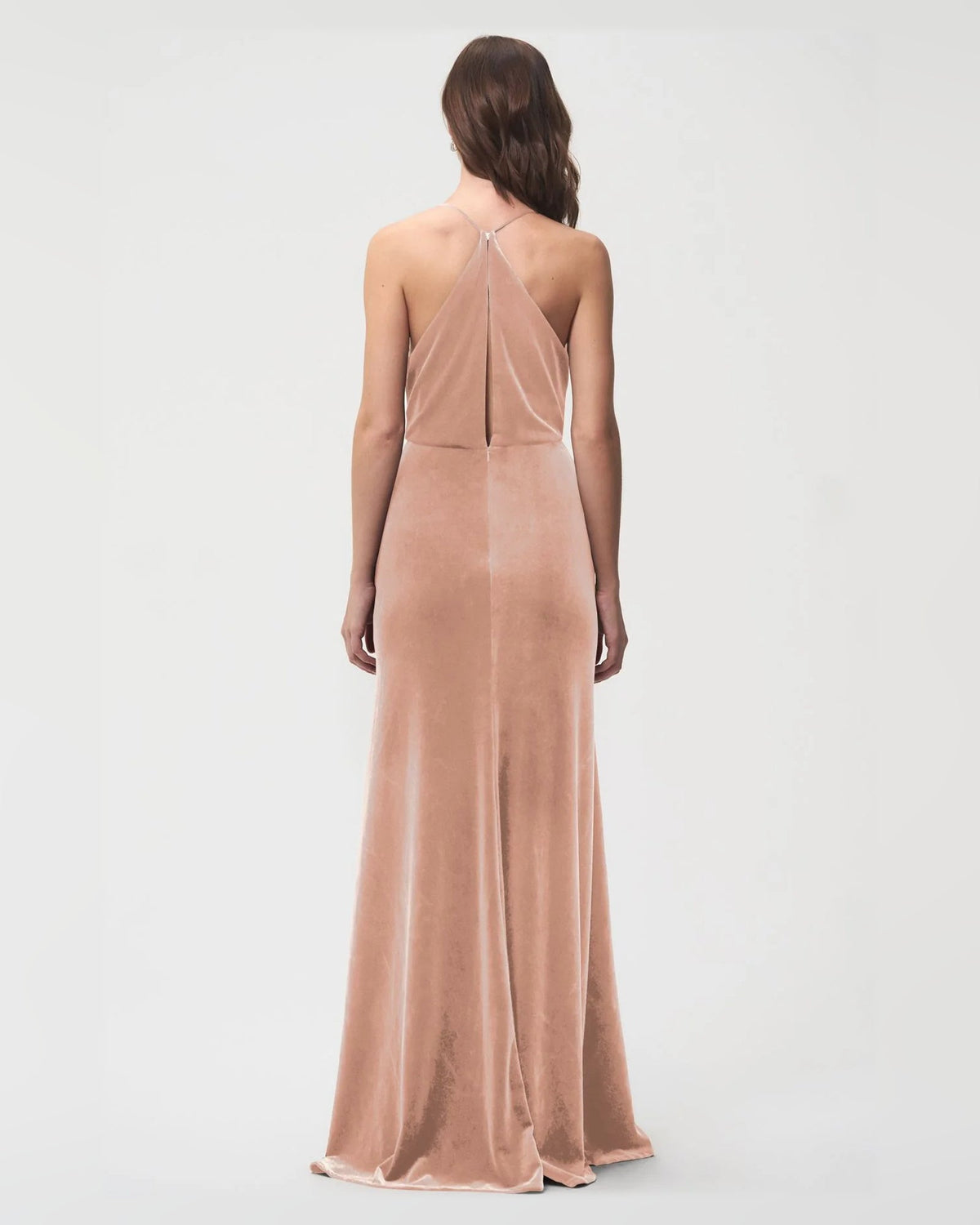 halter neck a-line floor-length formal dress - image 4