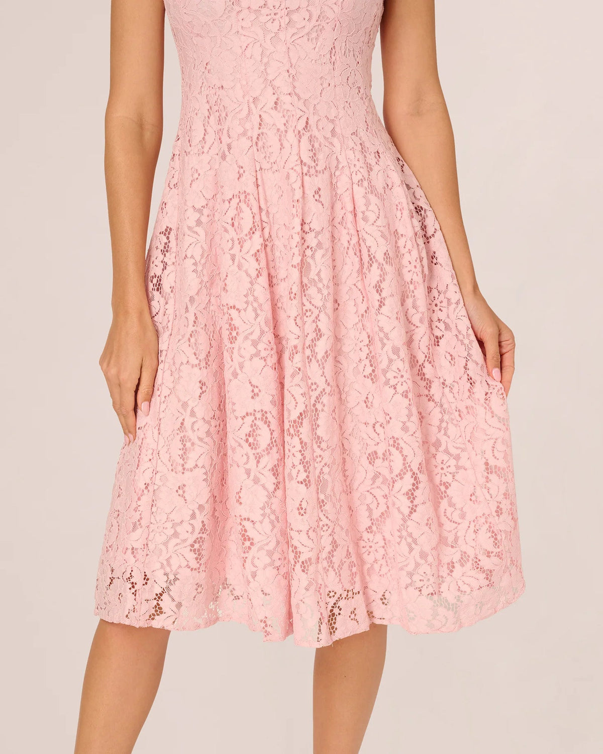 cap-sleeve a-line midi mother of the bride dress - image 4
