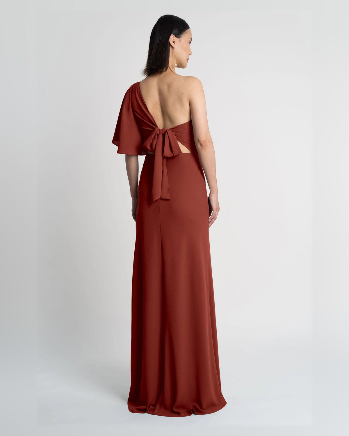 one shoulder a-line floor-length formal dress - image 4
