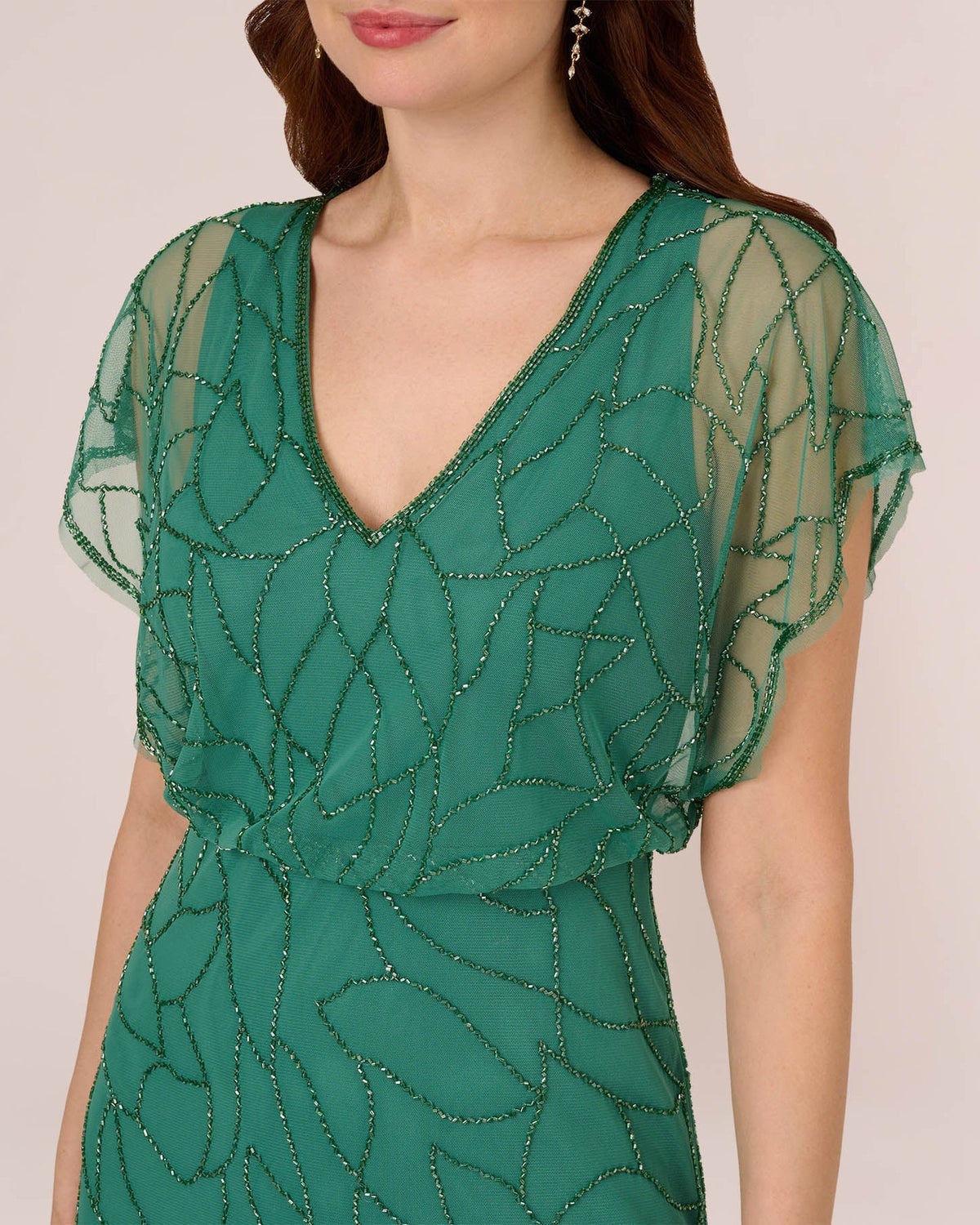 v neck mermaid floor-length mother of the bride dress - image 4