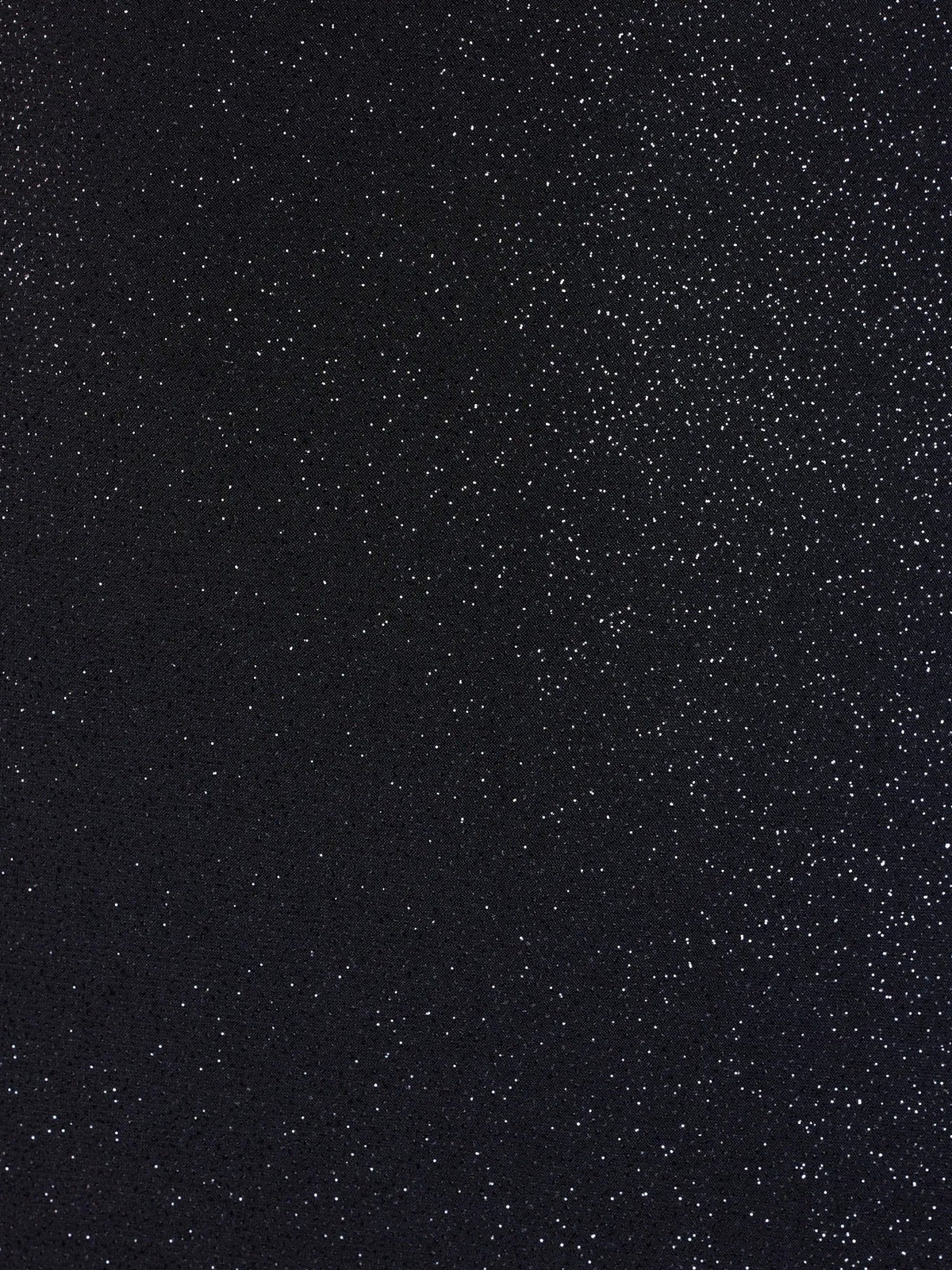 Black glitter fabric with fine sparkle texture