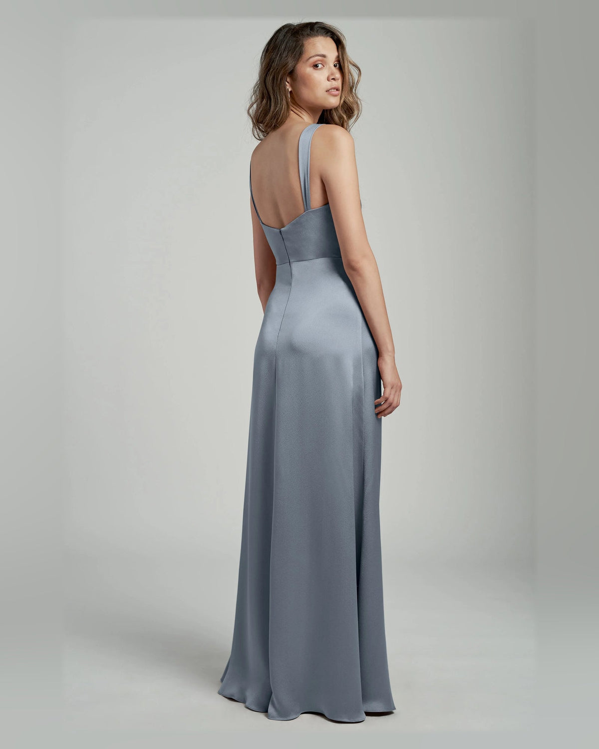 cowl neck a-line floor-length formal dress - image 4