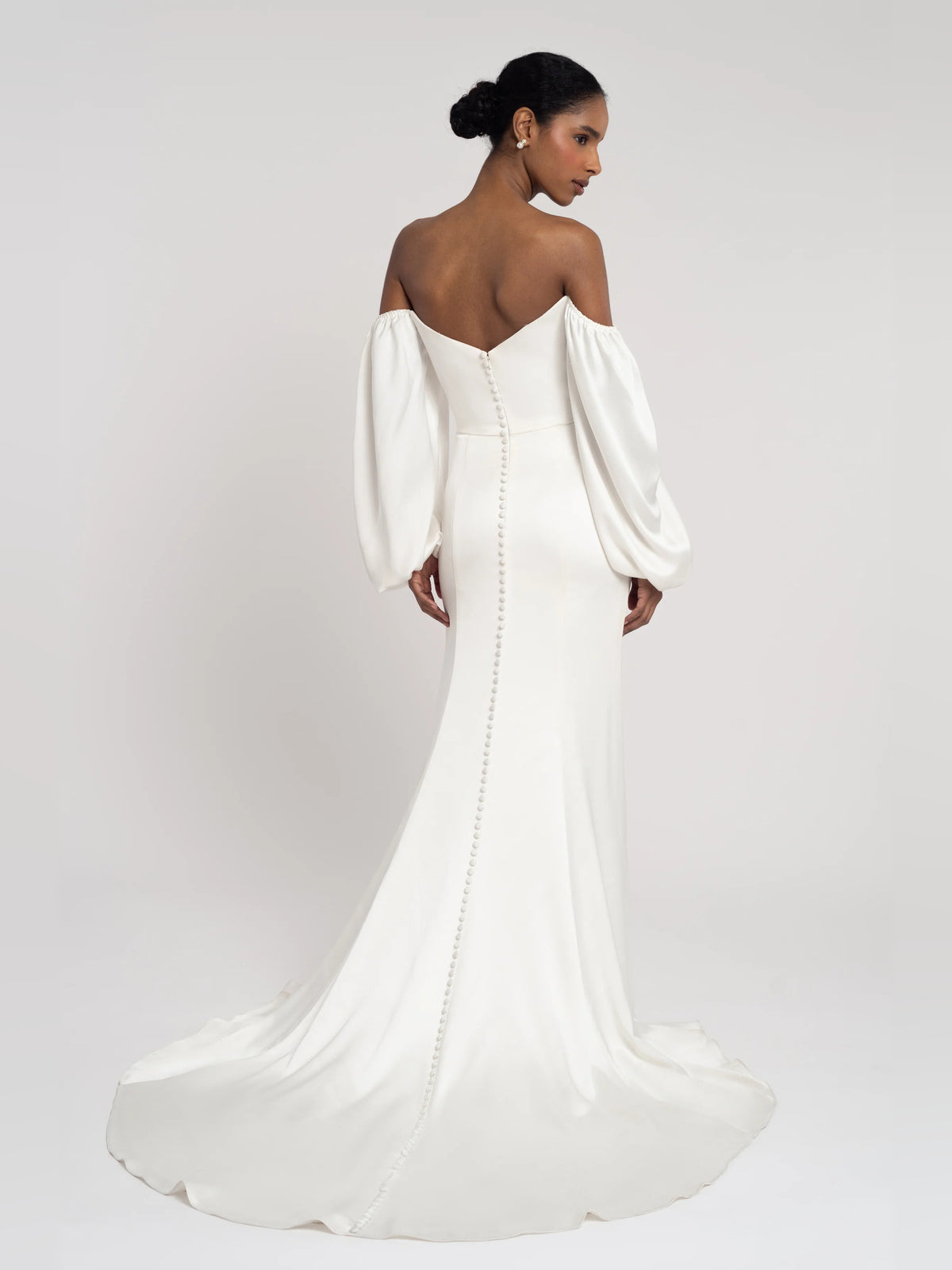 off shoulder a-line floor-length formal dress - image 4