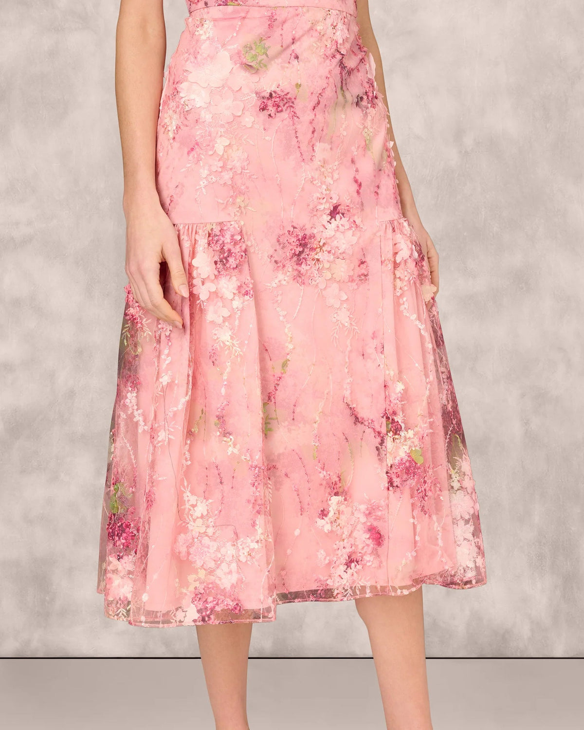 sleeveless a-line midi mother of the bride dress - image 4