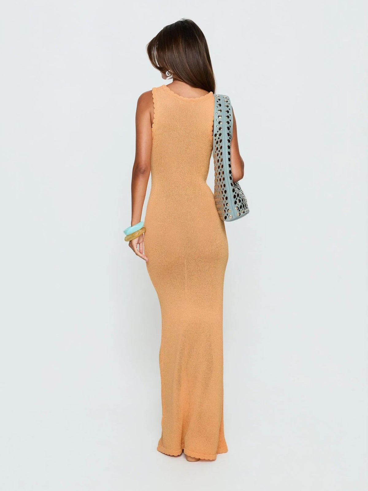 Sorbet formal dress with a-line detailing