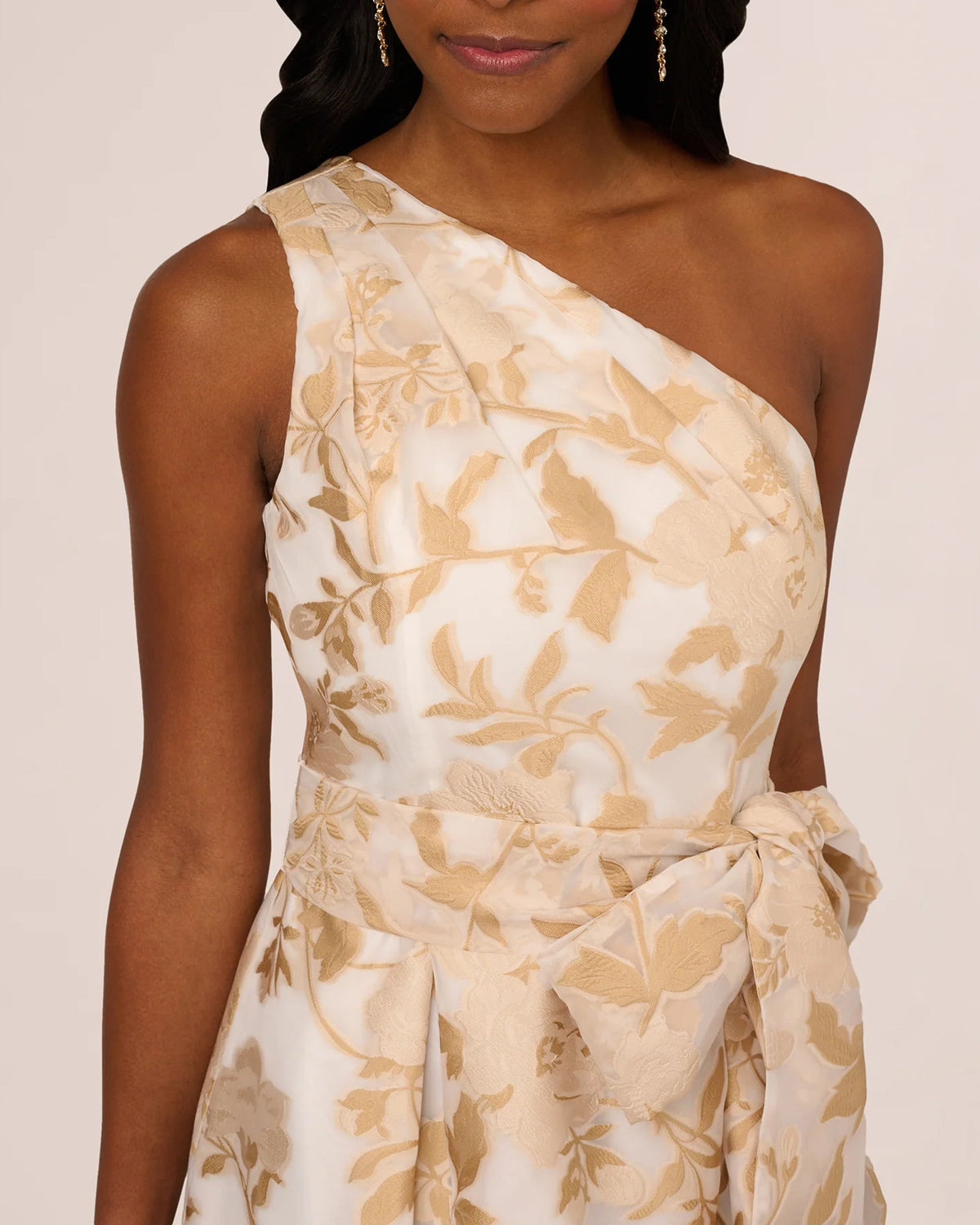 one shoulder a-line high-low mother of the bride dress - image 4