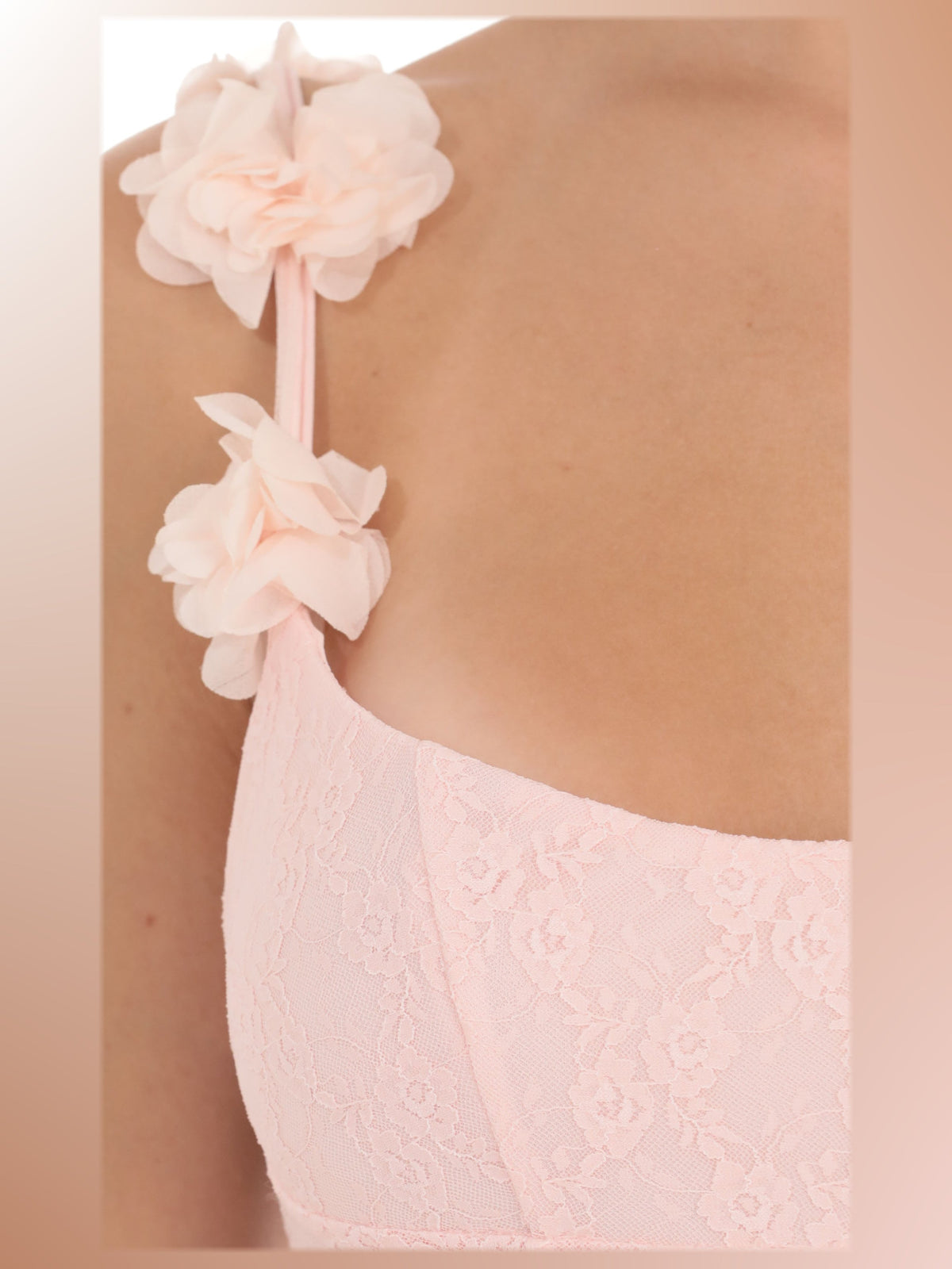 Blush Pink bridesmaid dress with a-line shape
