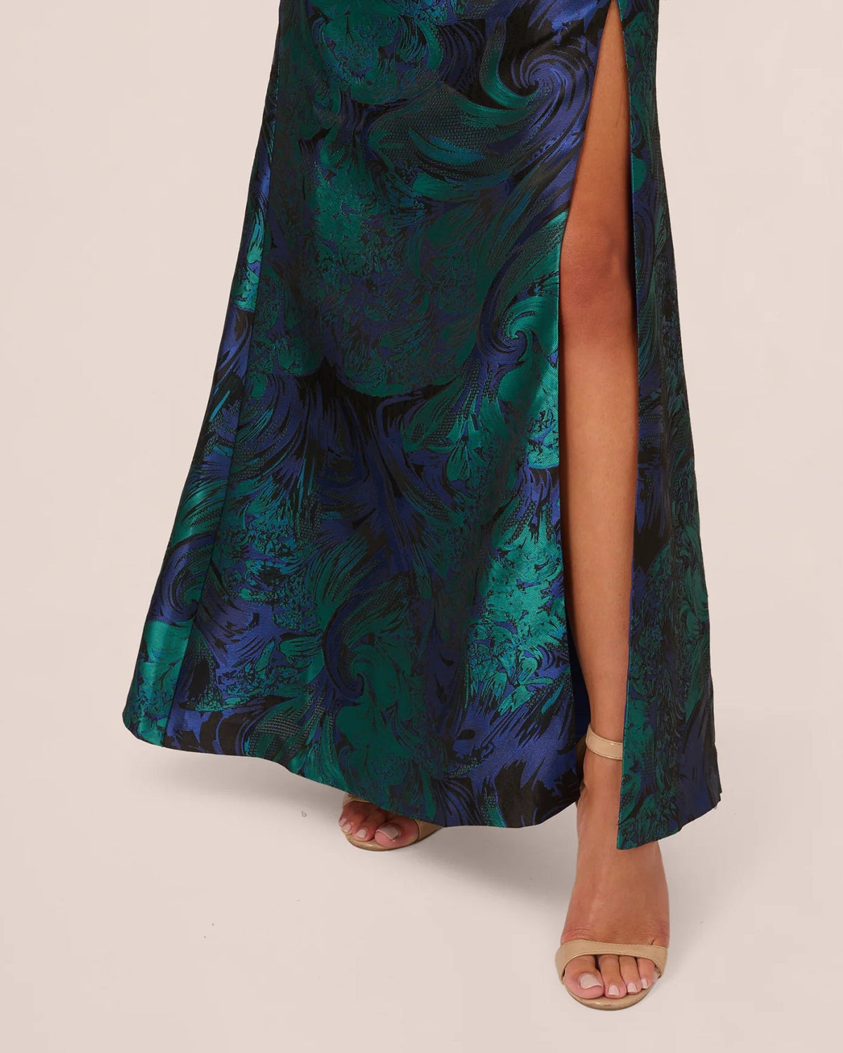 one shoulder mermaid floor-length mother of the bride dress - image 5