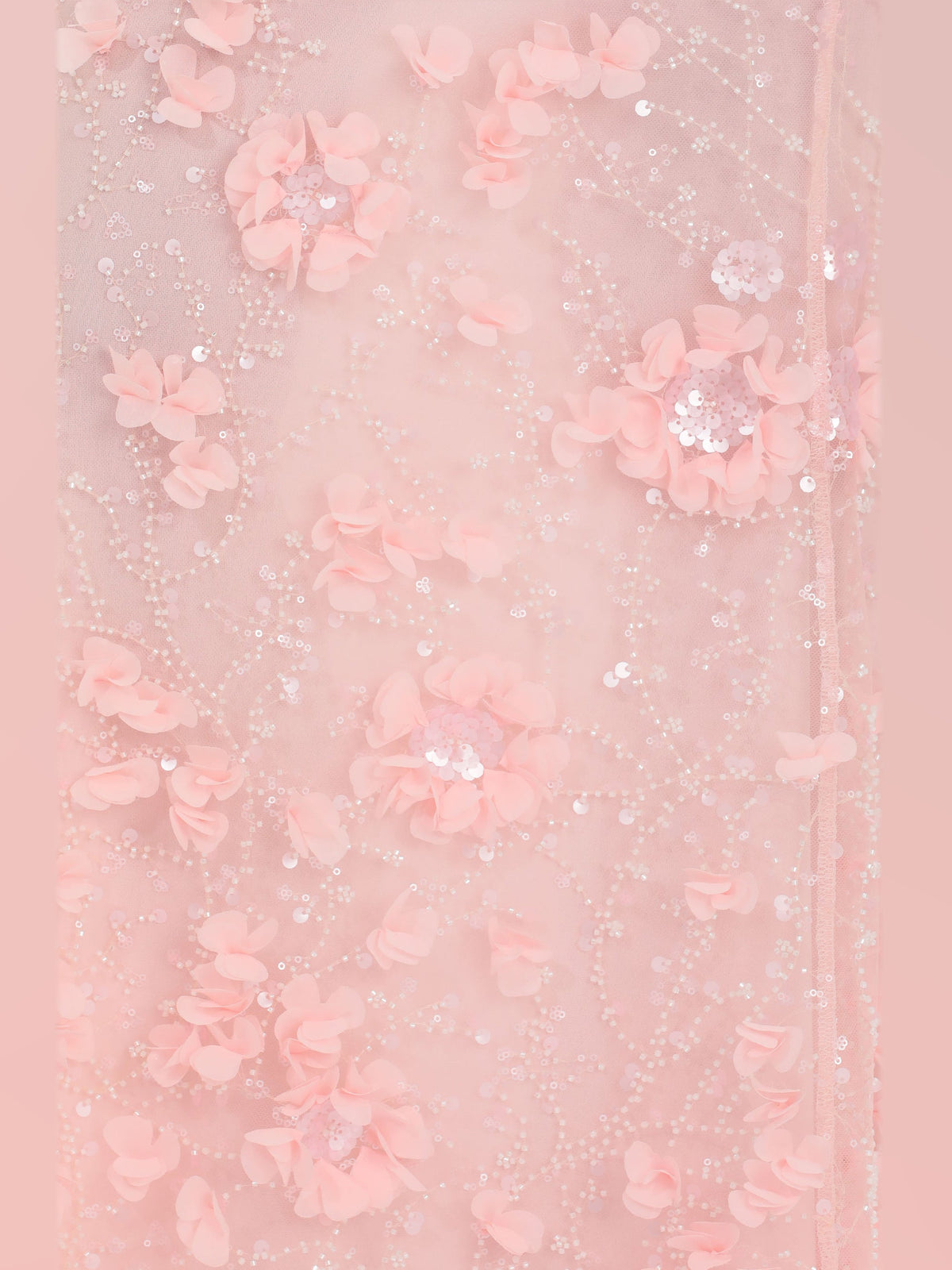 Blush Pink bridesmaid dress with a-line shape
