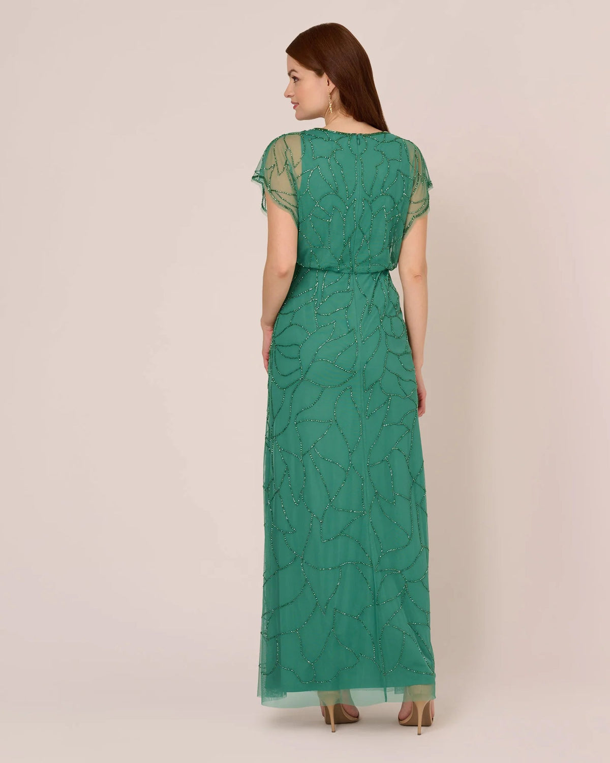v neck mermaid floor-length mother of the bride dress - image 5