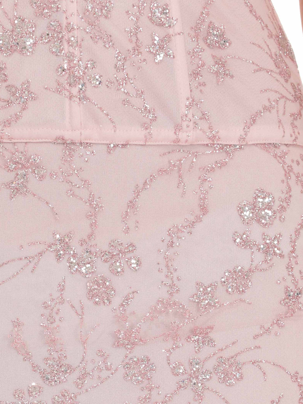 Blush Pink bridesmaid dress with a-line shape