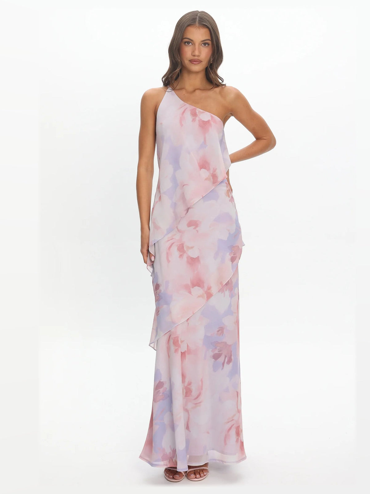 Lilac formal dress with a-line shape