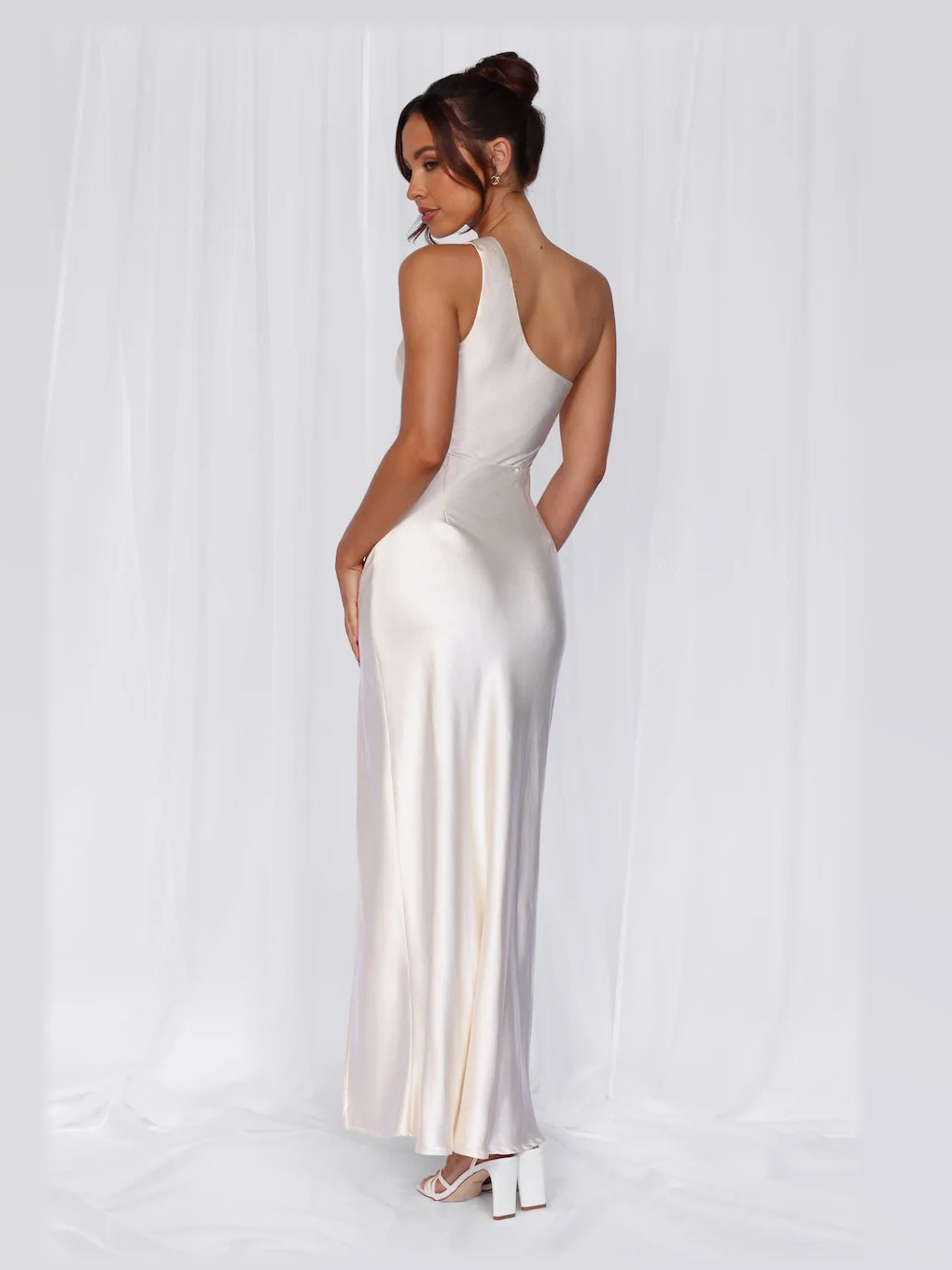 Pearl formal dress with a-line shape