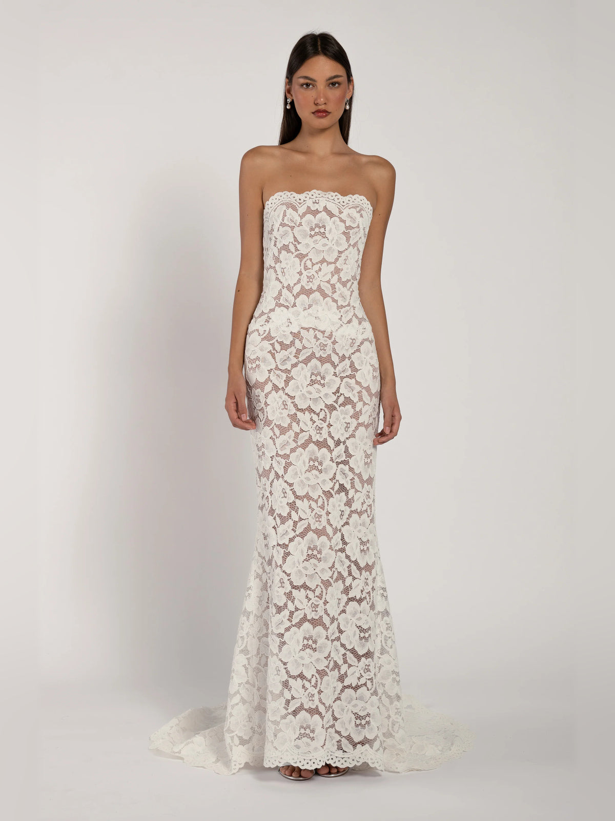 fit-and-flare floor-length formal dress - image 5