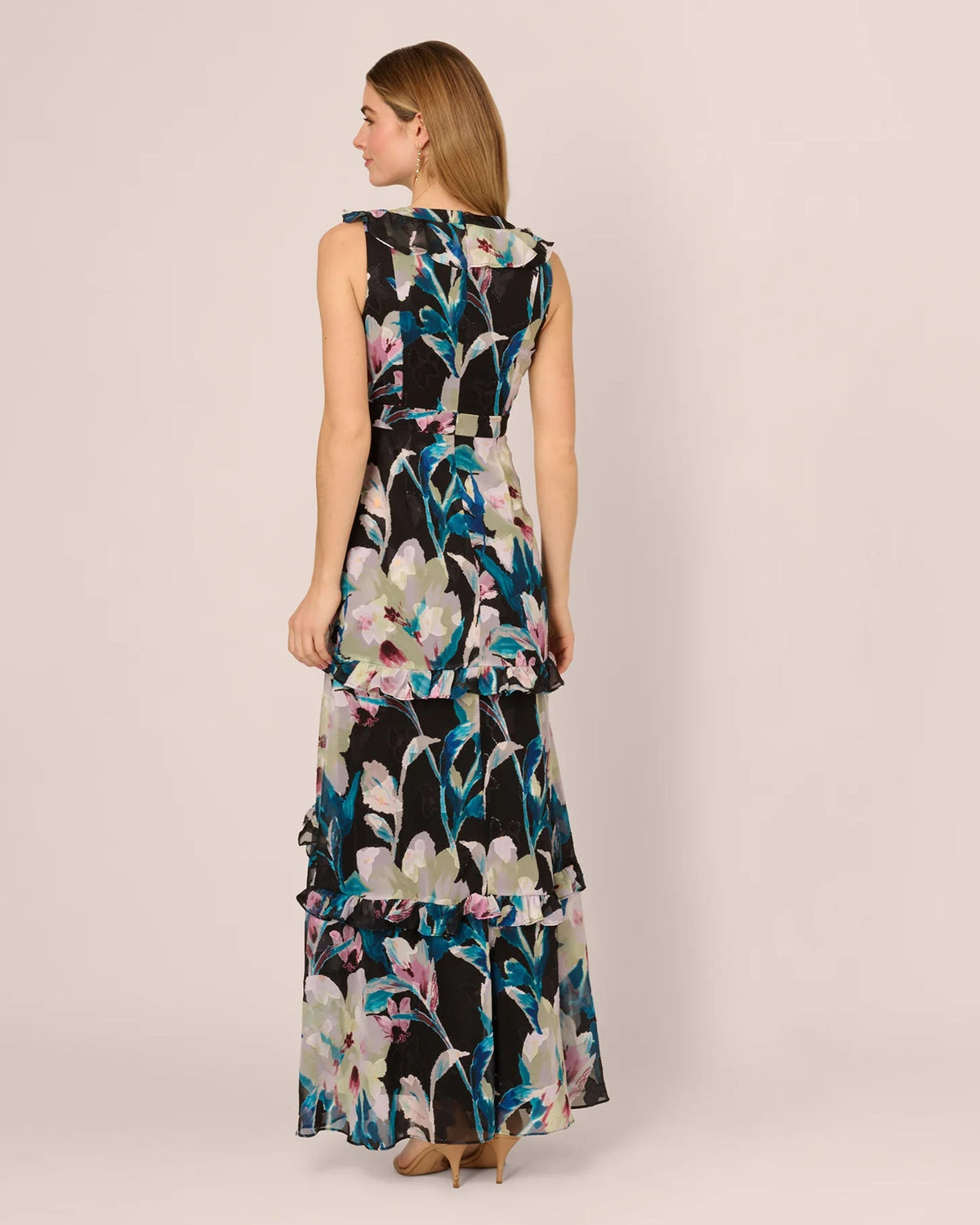 sleeveless a-line maxi mother of the bride dress - image 5