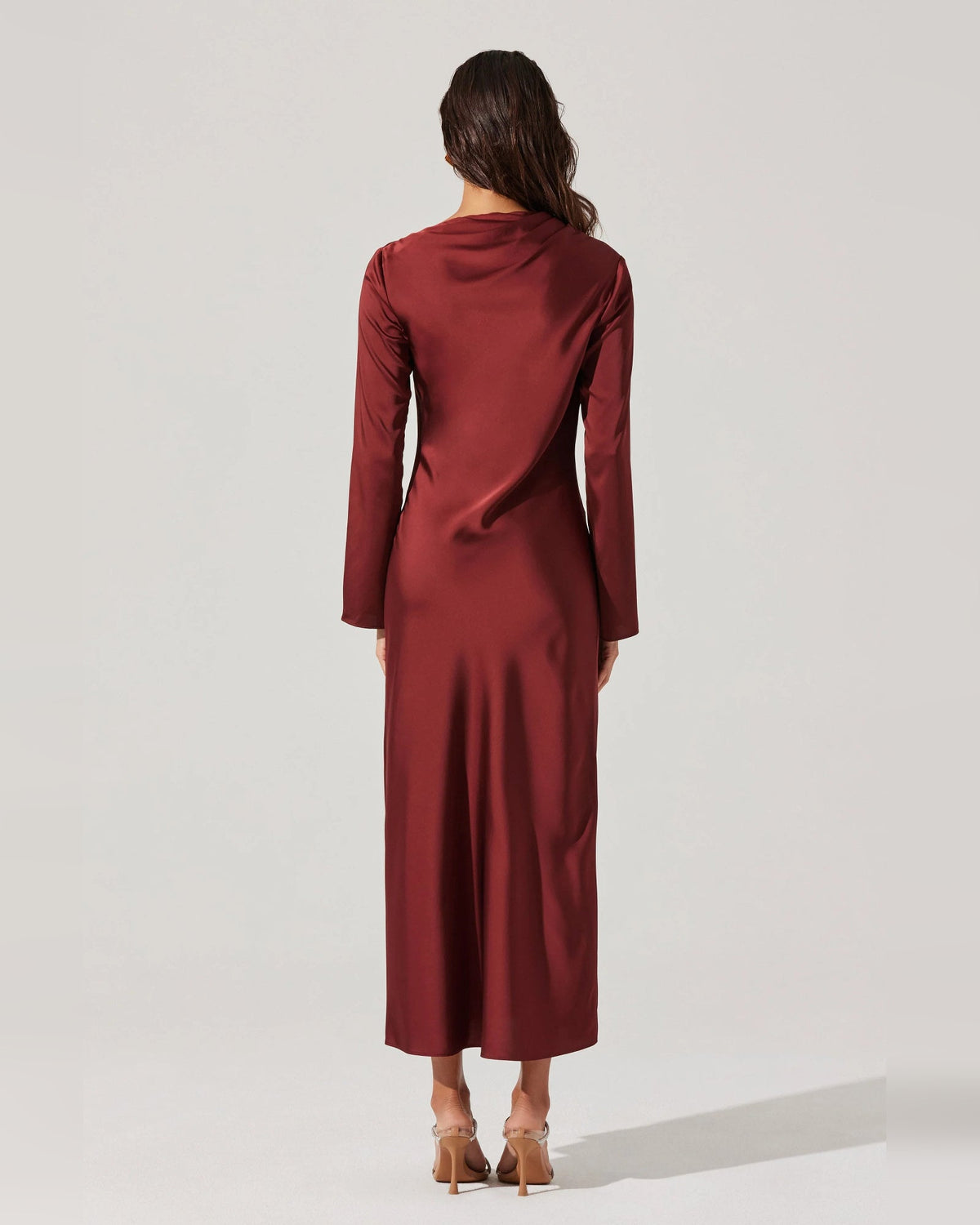 spaghetti strap a-line maxi formal dress - image 5