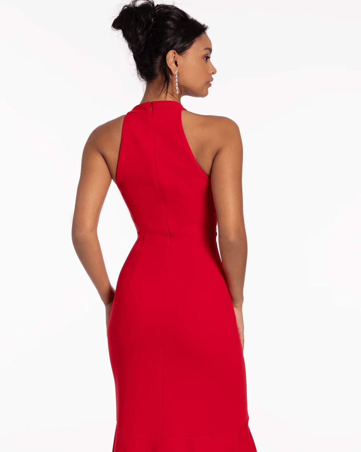 halter neck a-line high-low homecoming dress - image 5