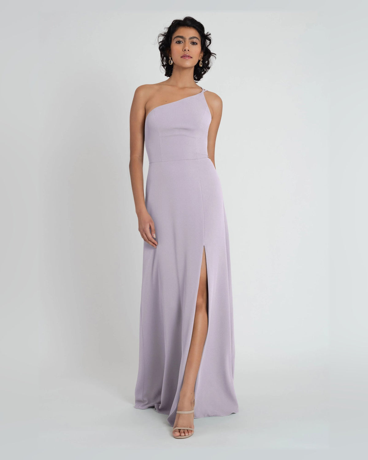 one shoulder a-line floor-length formal dress - image 5
