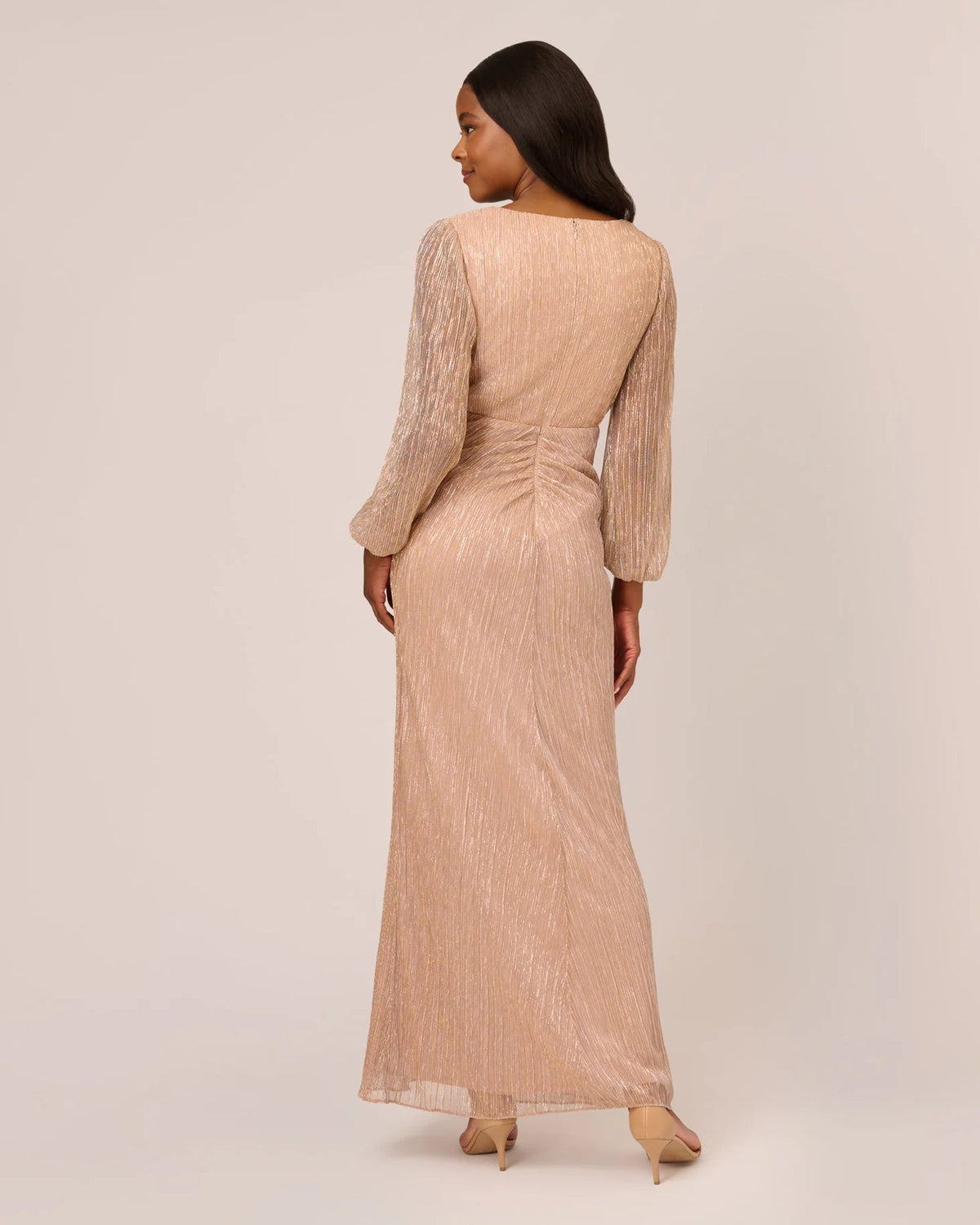 v neck mermaid floor-length mother of the bride dress - image 5
