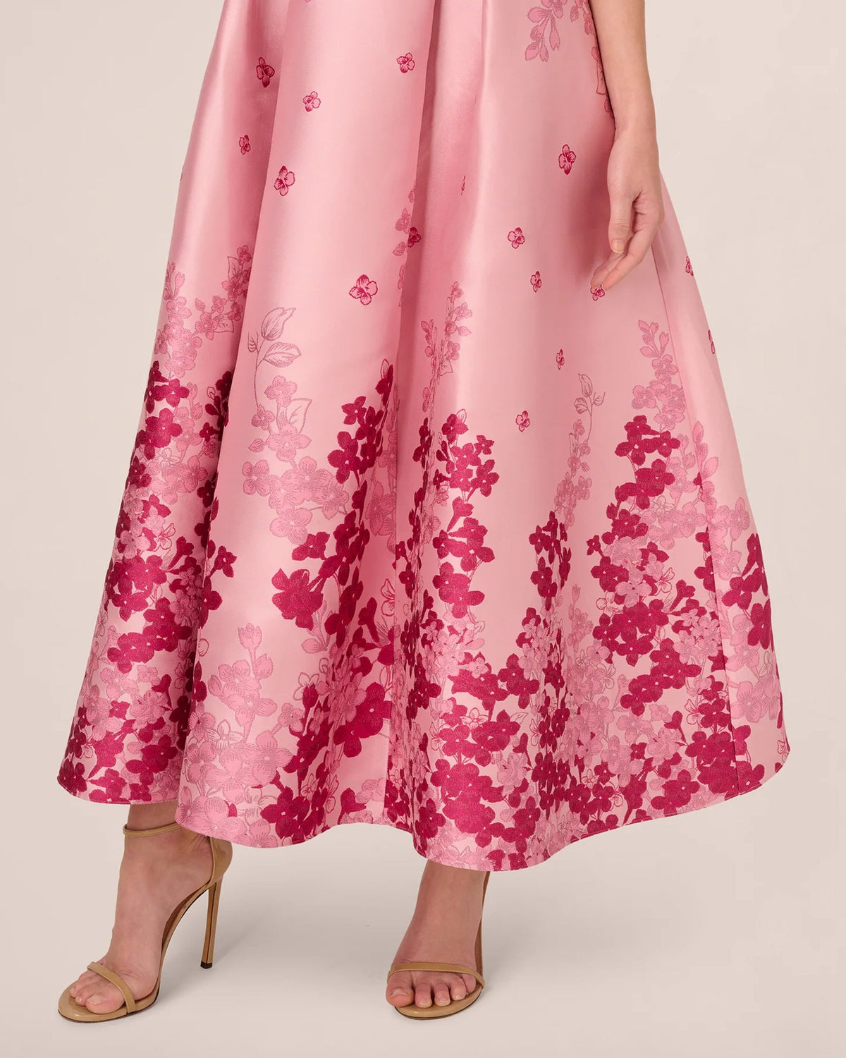 off shoulder fit-and-flare ankle-length mother of the bride dress - image 5