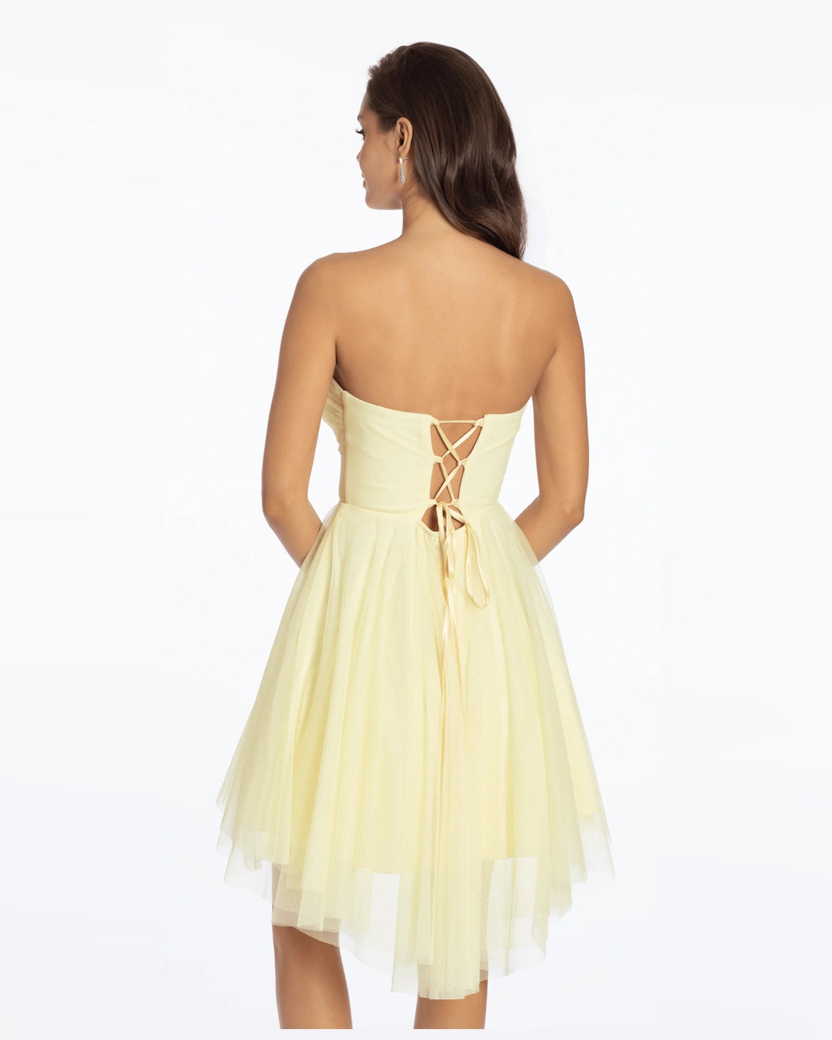 strapless fit-and-flare maxi homecoming dress - image 5