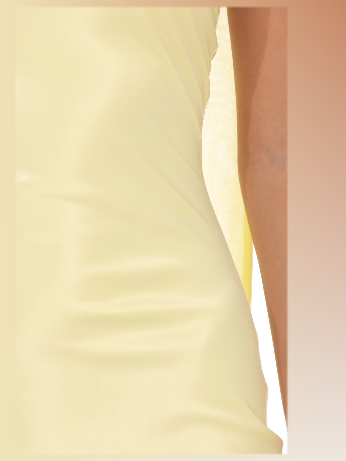 Yellow bridesmaid dress with a-line shape