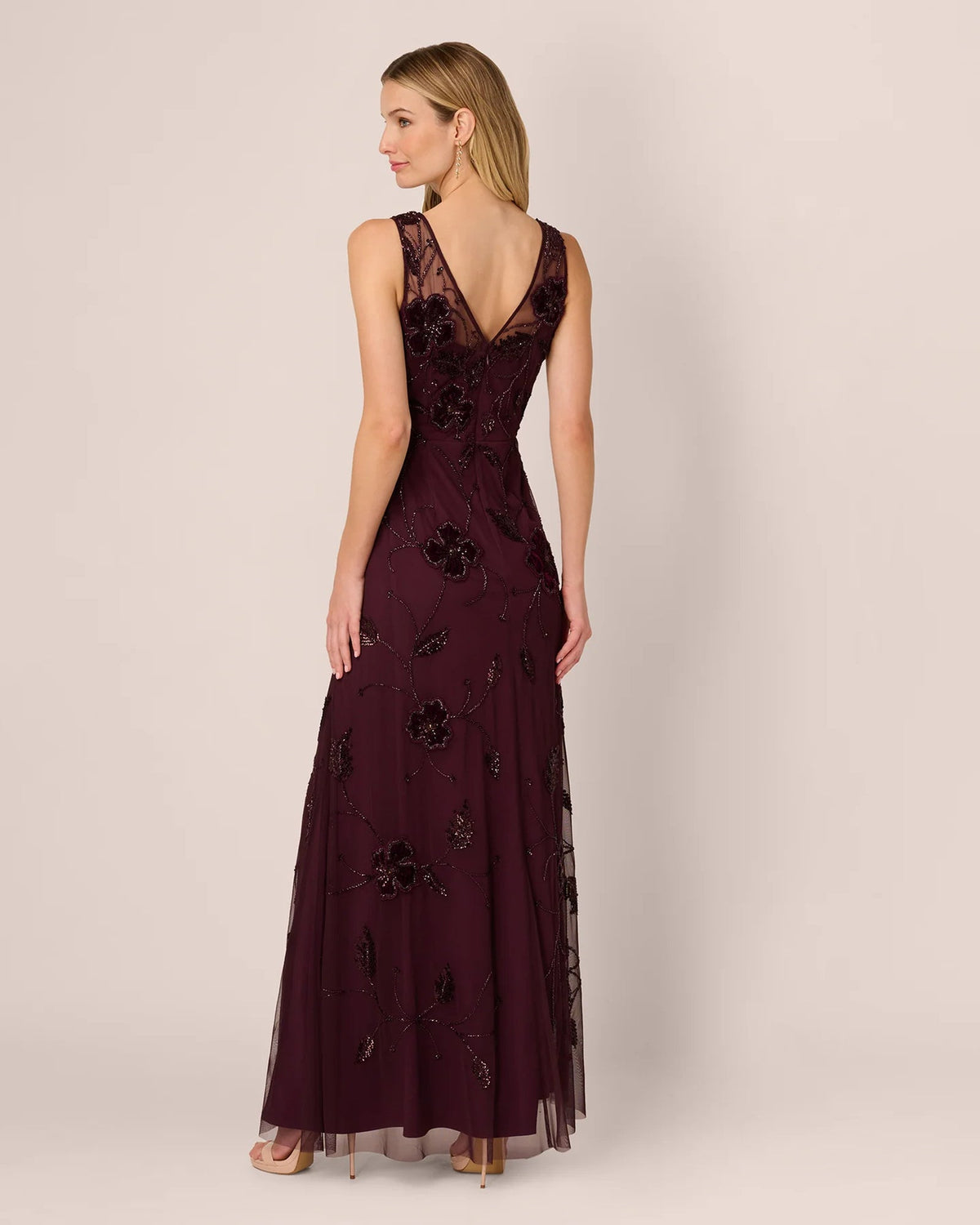 sleeveless a-line maxi mother of the bride dress - image 5