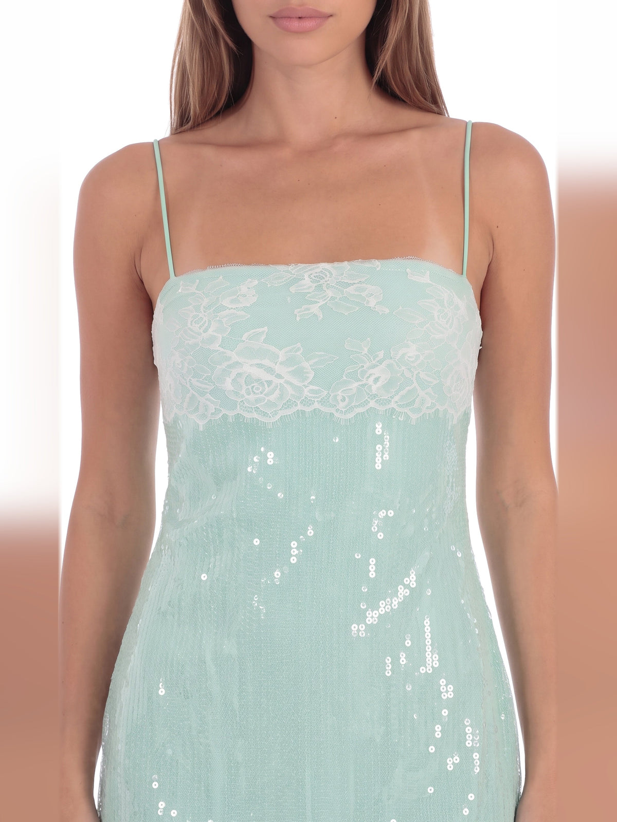 Mint homecoming dress with a-line shape