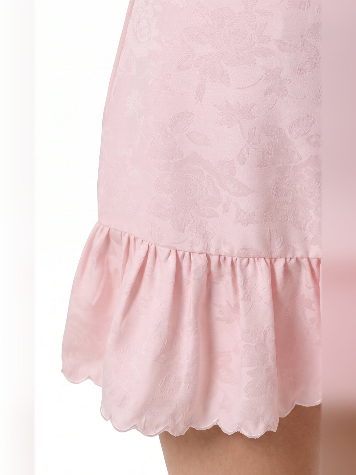 Pink homecoming dress with a-line shape
