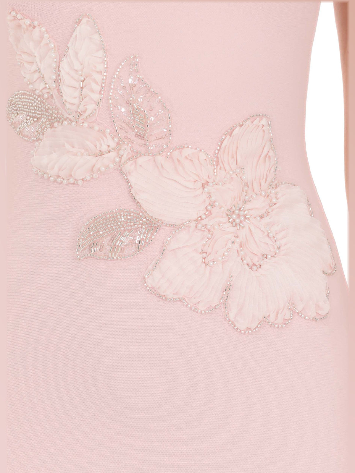 Blush Pink bridesmaid dress with a-line shape