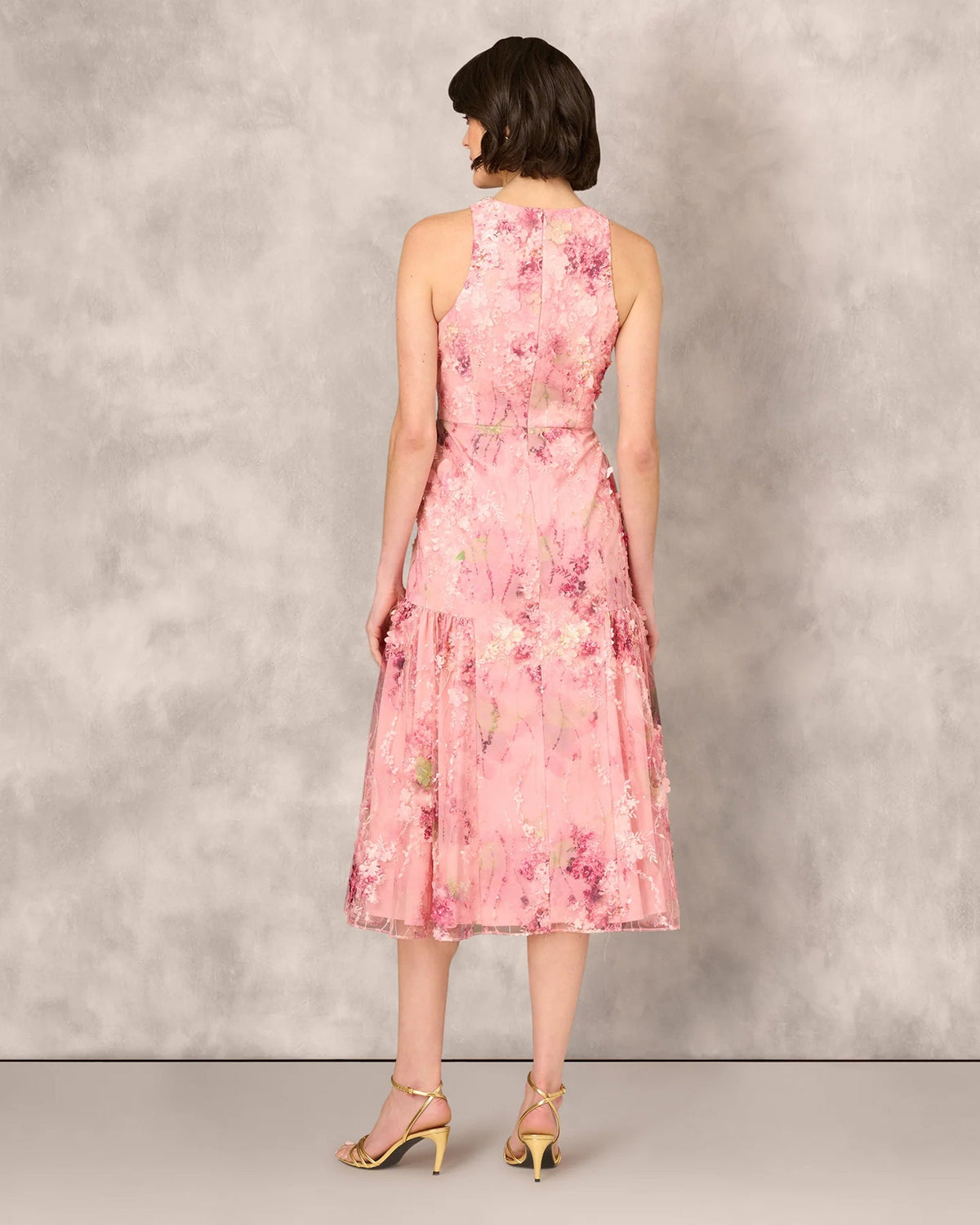 sleeveless a-line midi mother of the bride dress - image 5