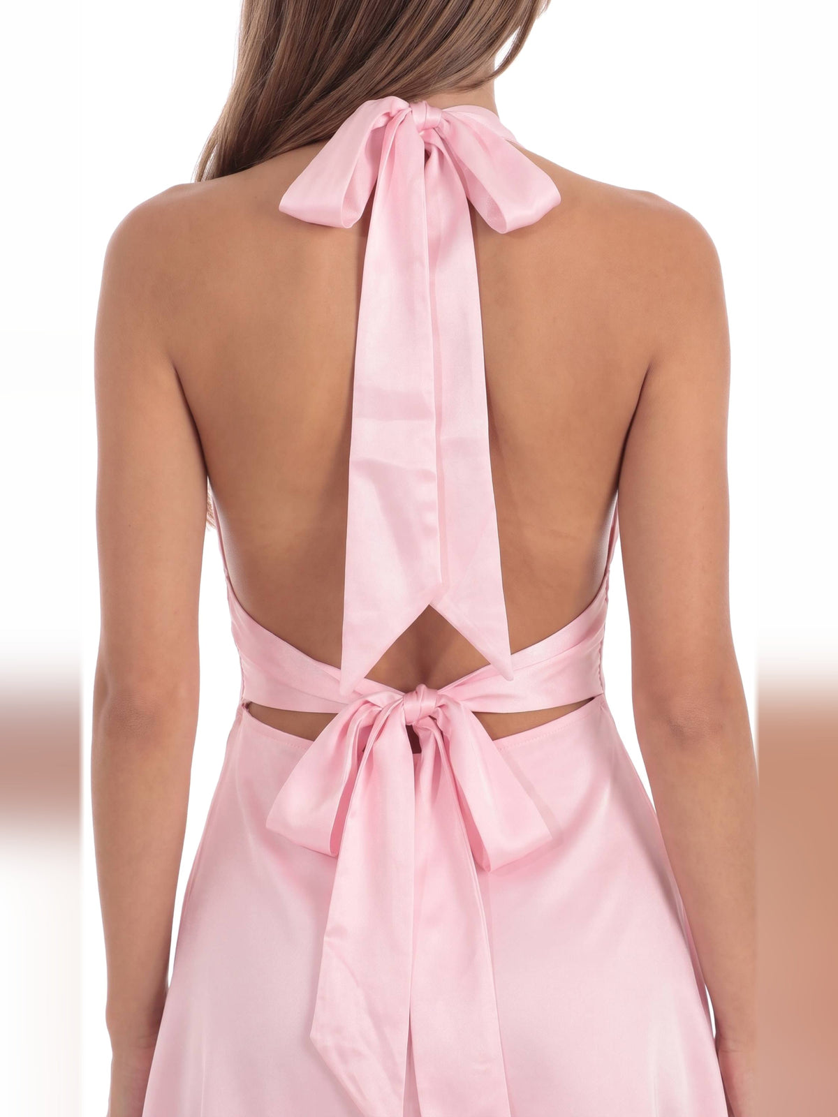 Pink homecoming dress with a-line shape