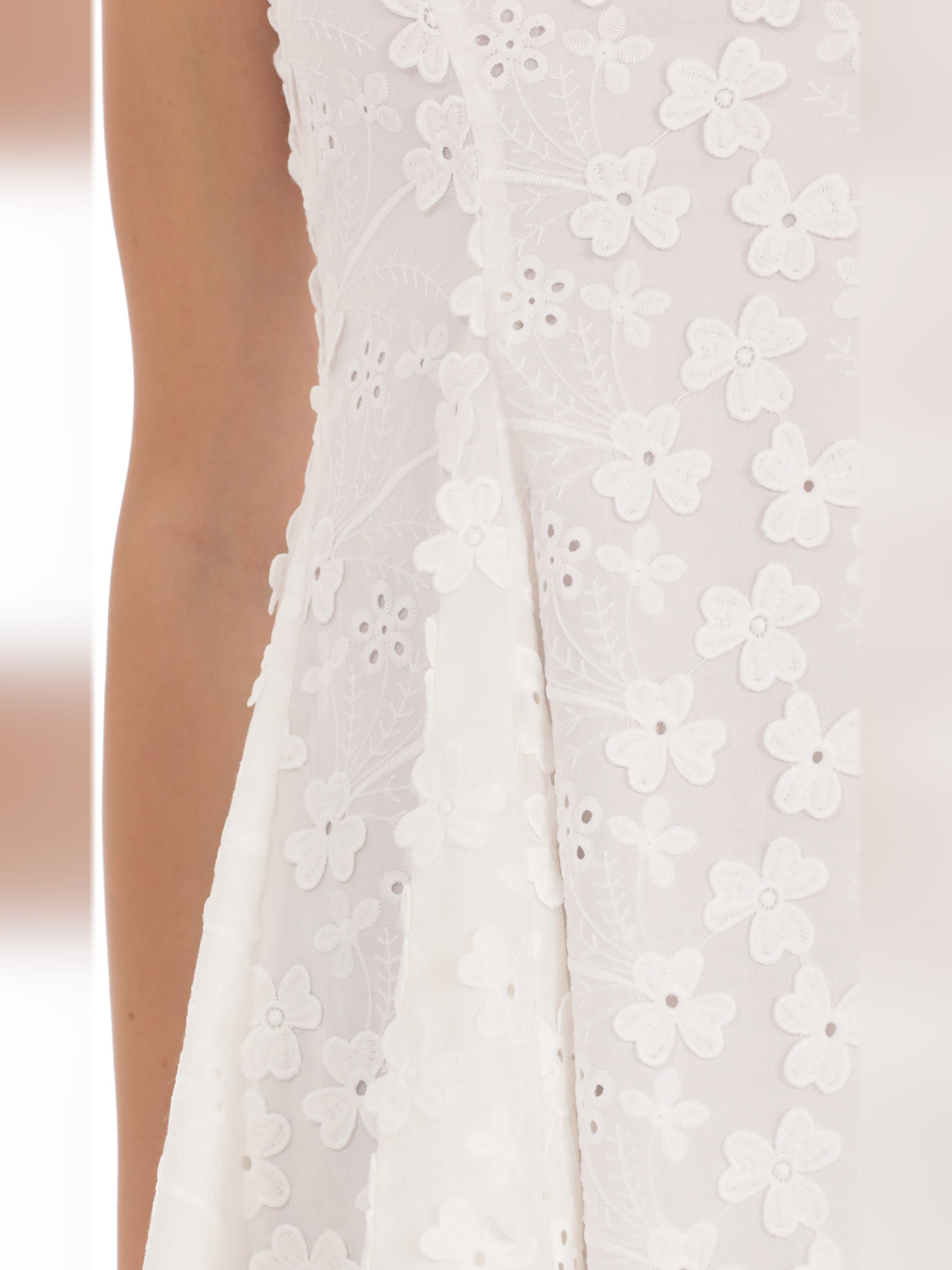 White homecoming dress with a-line shape