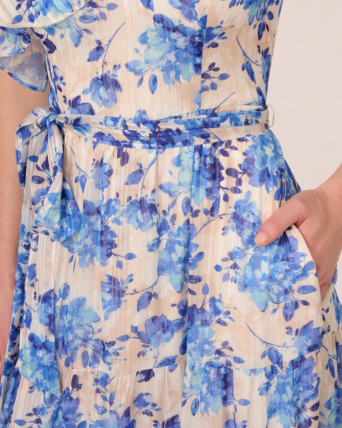 one-shoulder a-line maxi mother of the bride dress - image 5