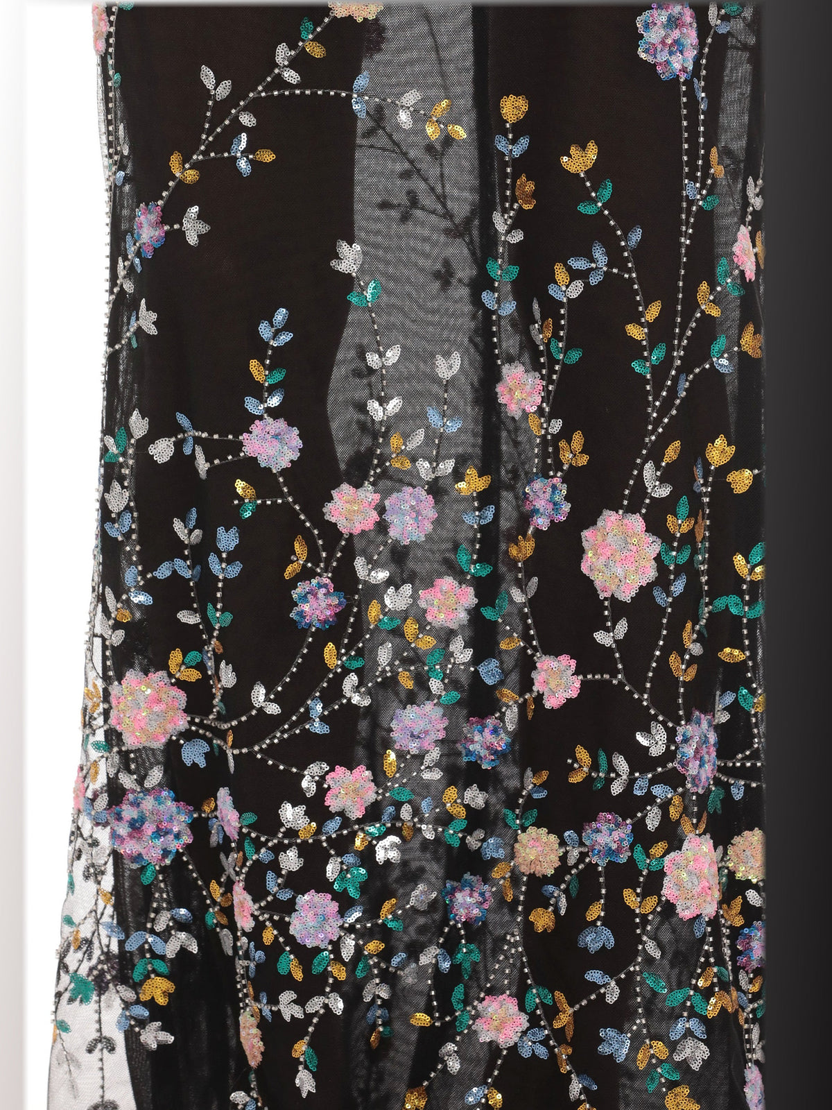 Black bridesmaid dress with a-line shape