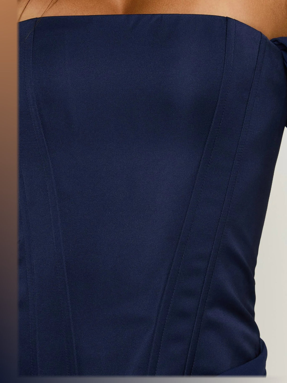 Navy formal dress with maxi formal style