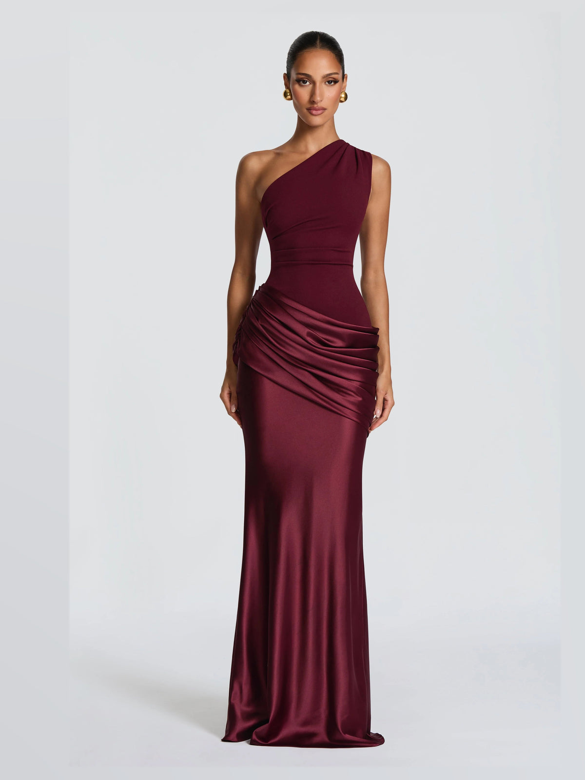 Cherry Lacquer formal dress with maxi formal style