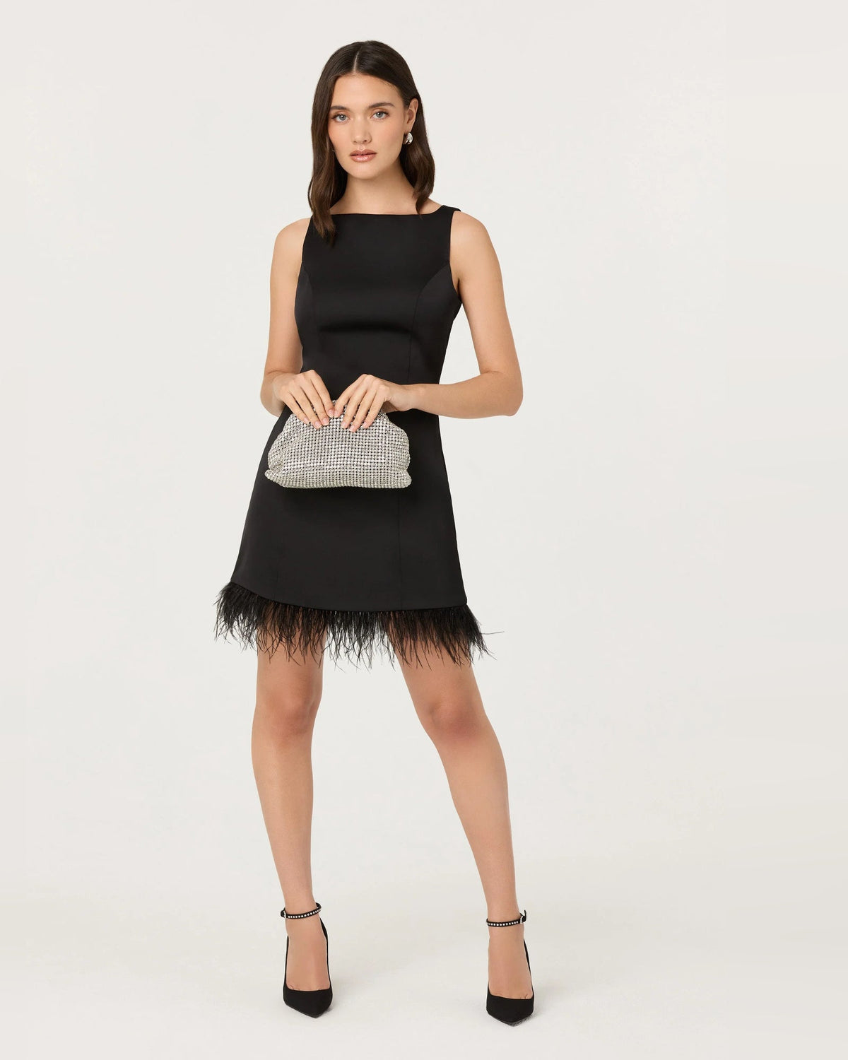 spaghetti strap a-line mini homecoming dress - image 6