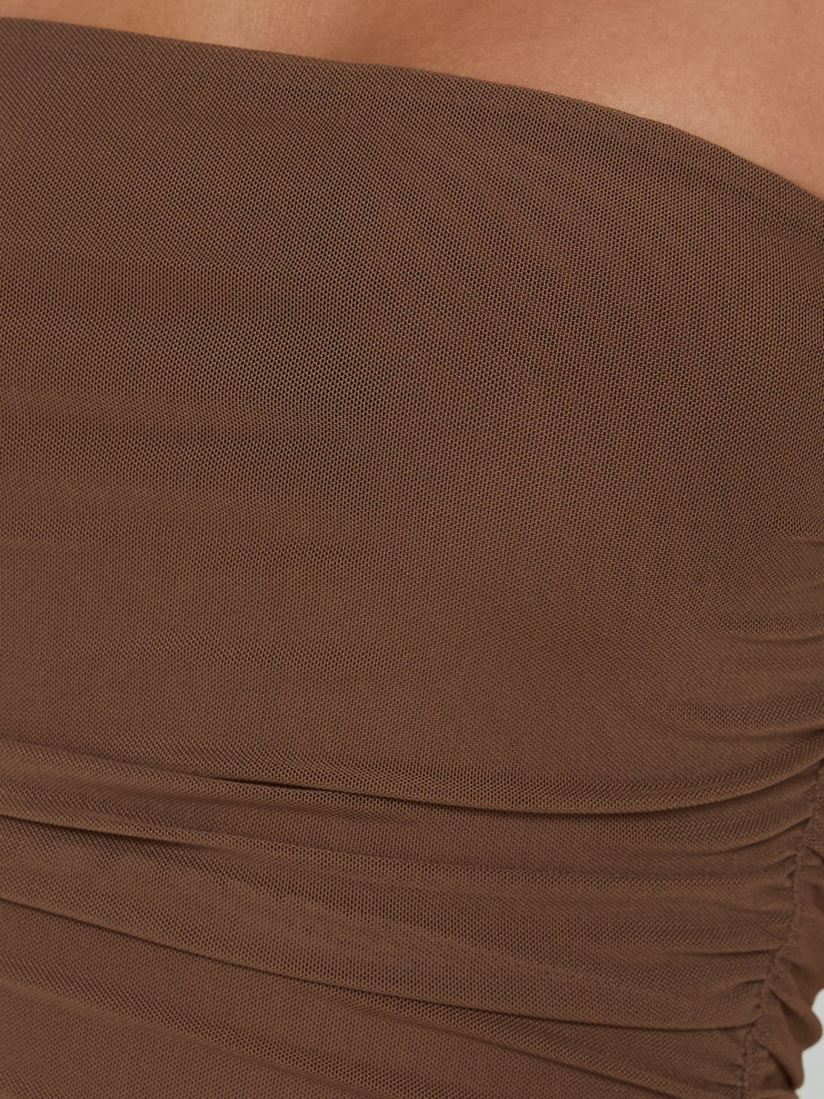 Mocha formal dress with maxi formal style