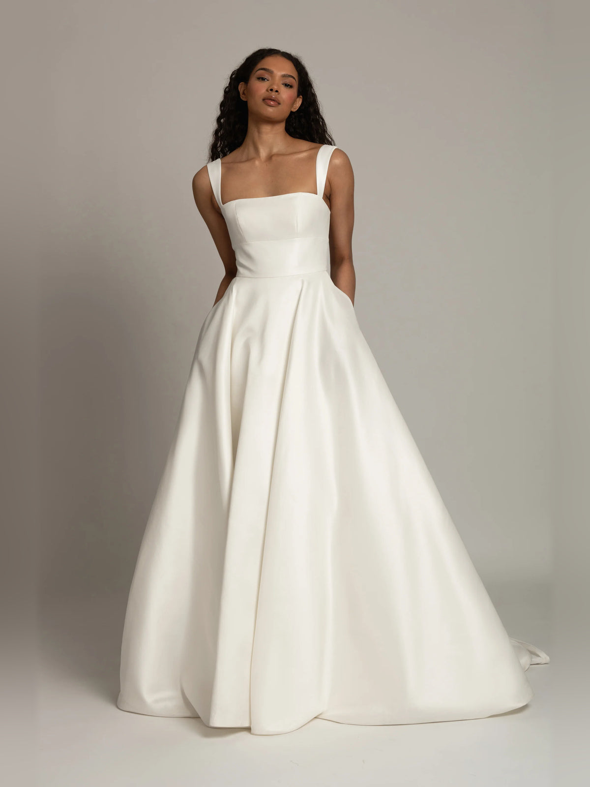 square neck ball-gown floor-length formal dress - image 6