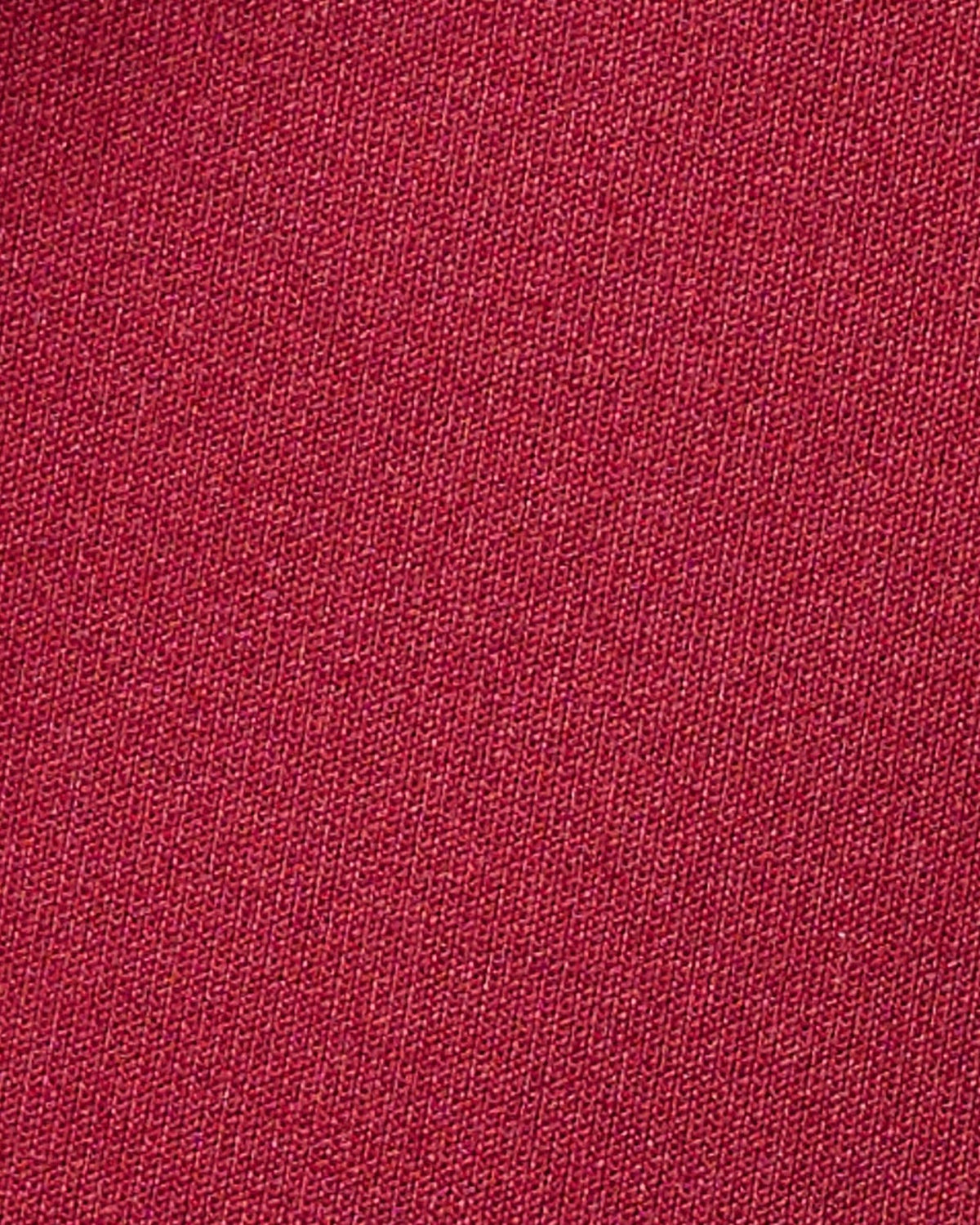 Crimson red woven fabric swatch with fine textured pattern