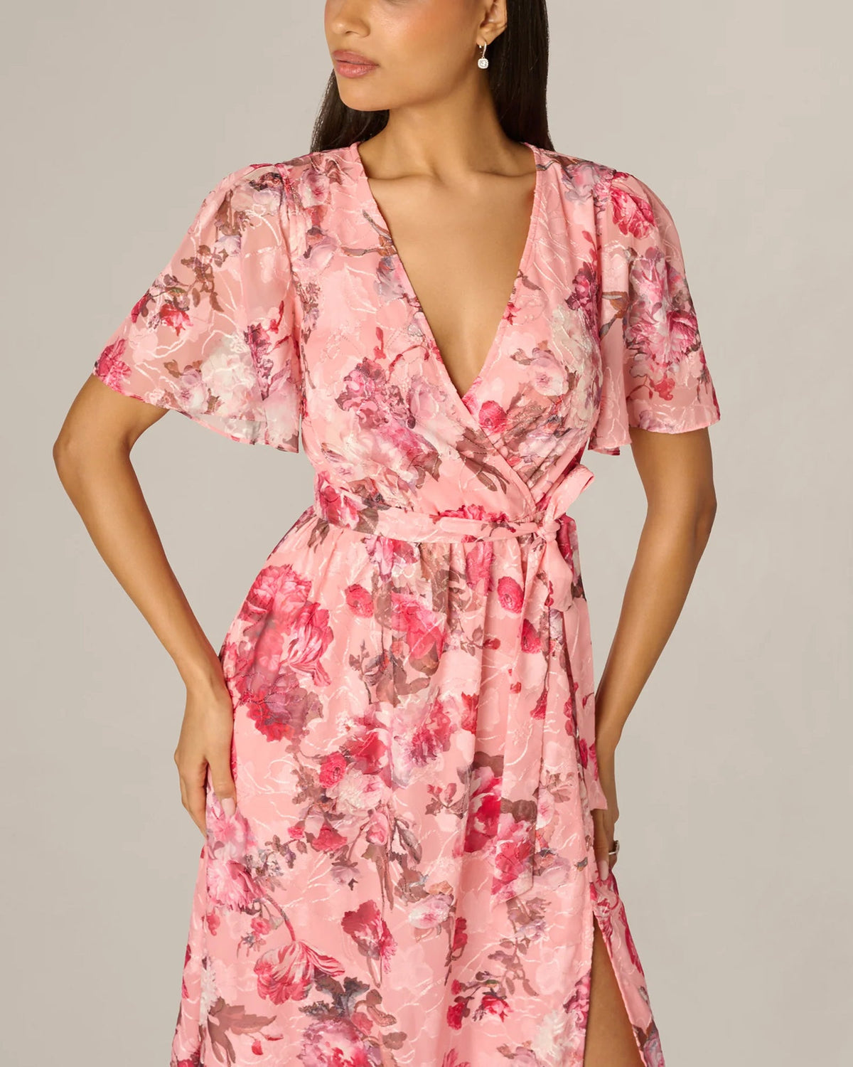 v neck a-line maxi formal dress - image 6