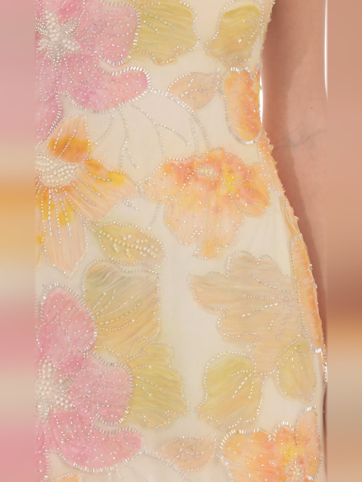 Cream homecoming dress with mini formal style