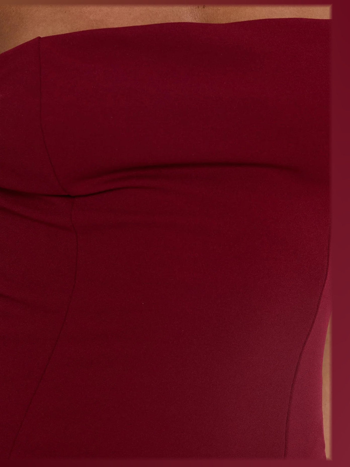 Burgundy formal dress with maxi formal style