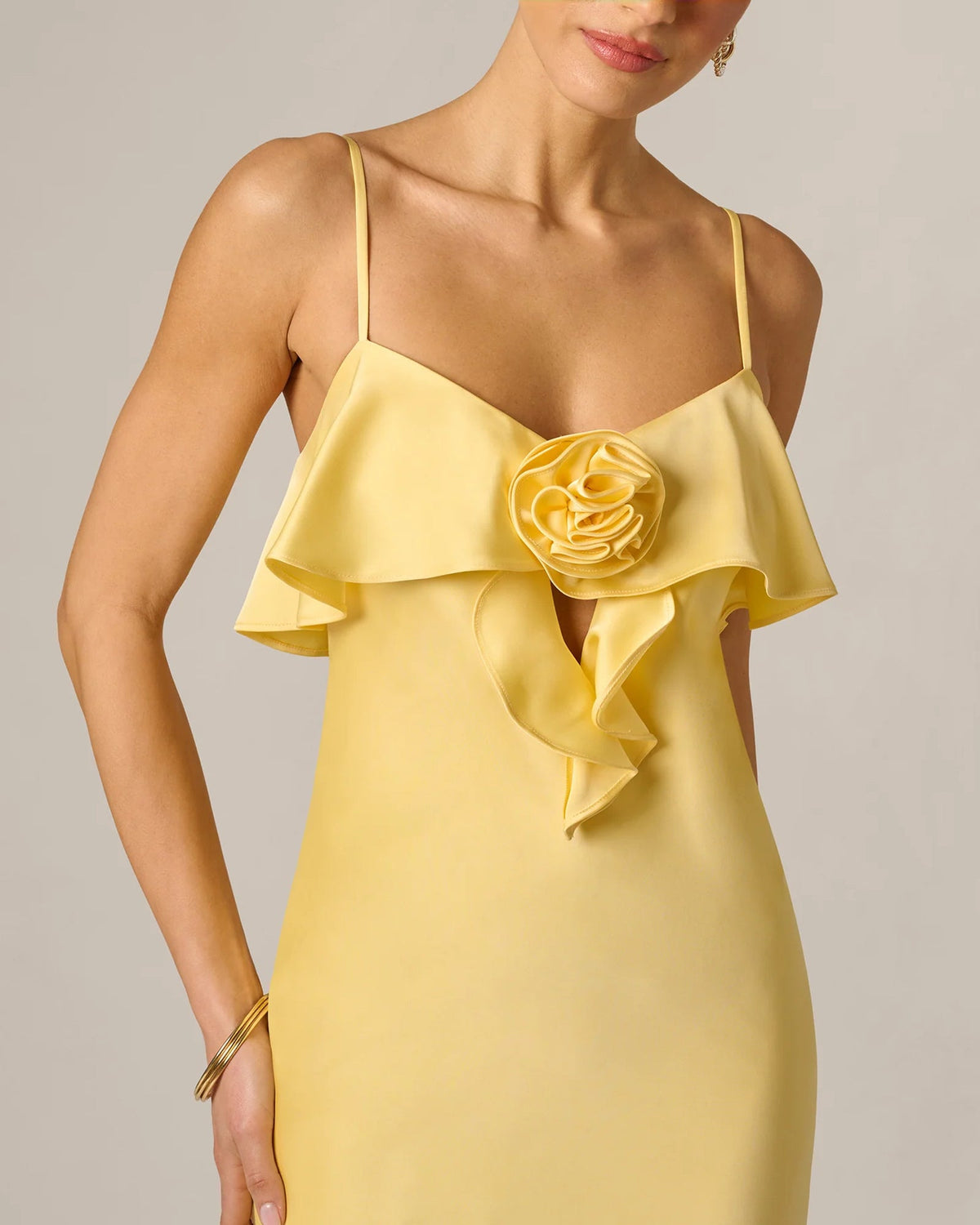 keyhole neckline a-line floor-length formal dress - image 6
